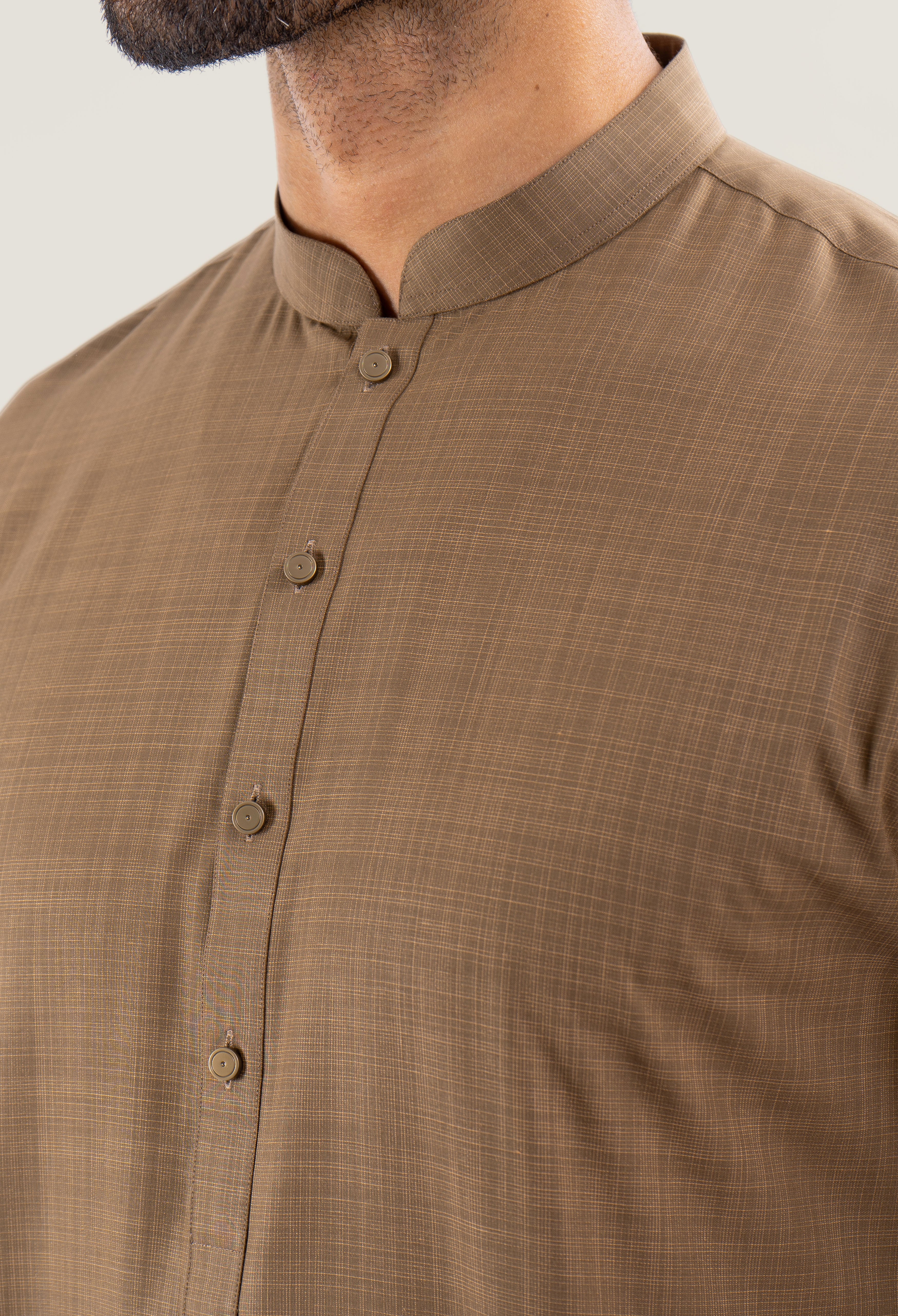 Baker Brown Kurta Pajama (GPS-000120) - Image 3