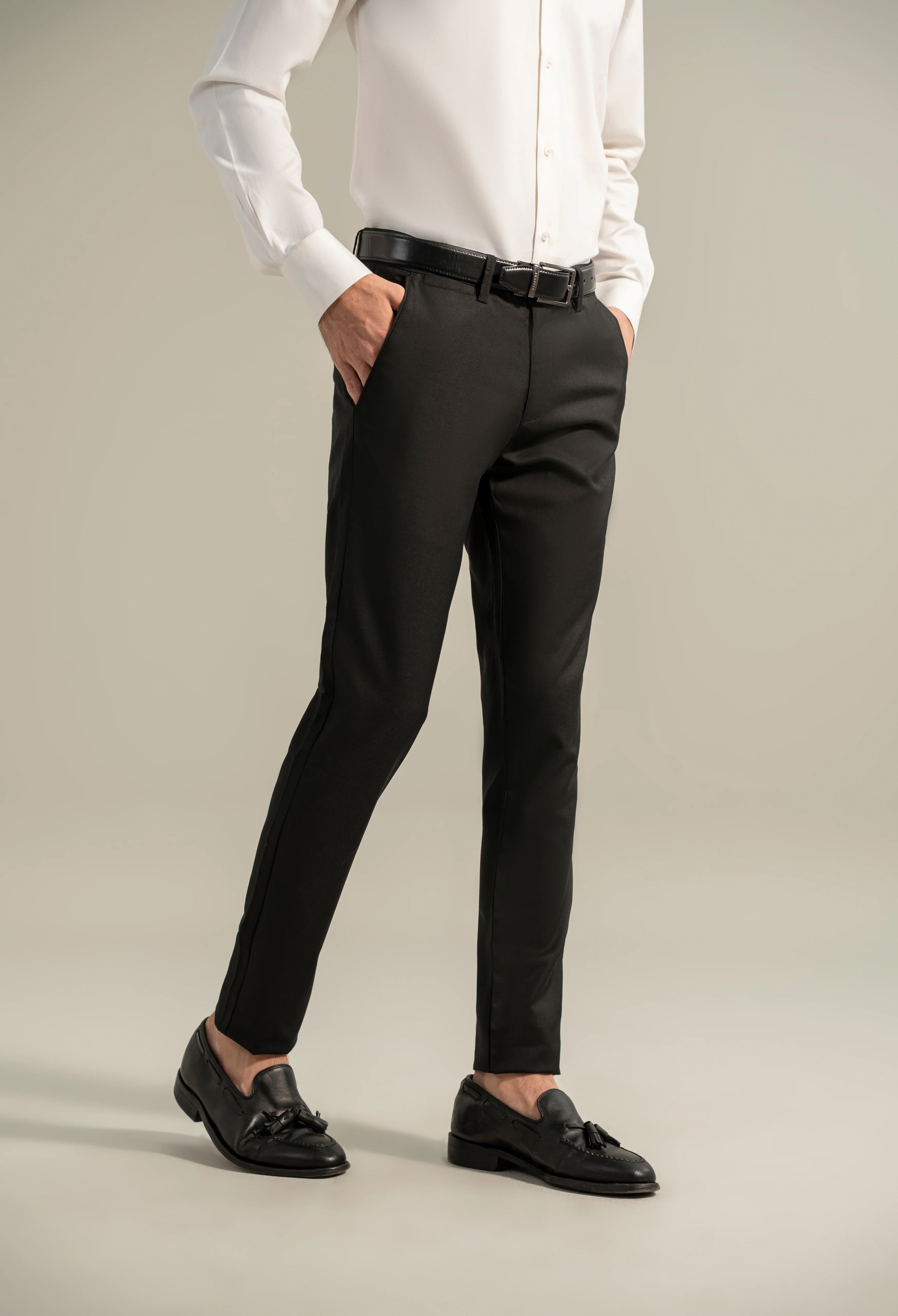 Black Lycra Dress Pant - Image 5