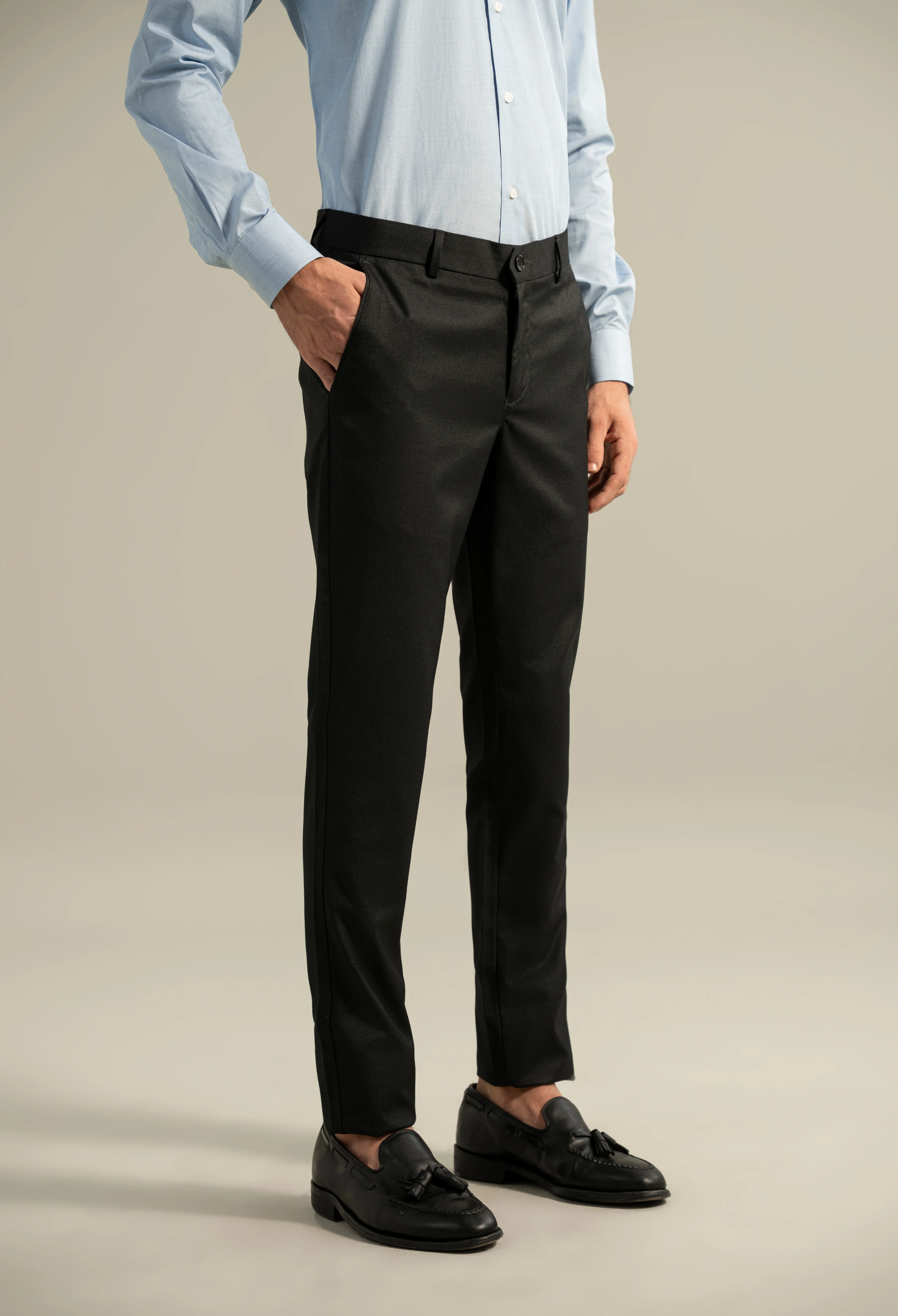 Black Lycra Dress Pant - Image 4