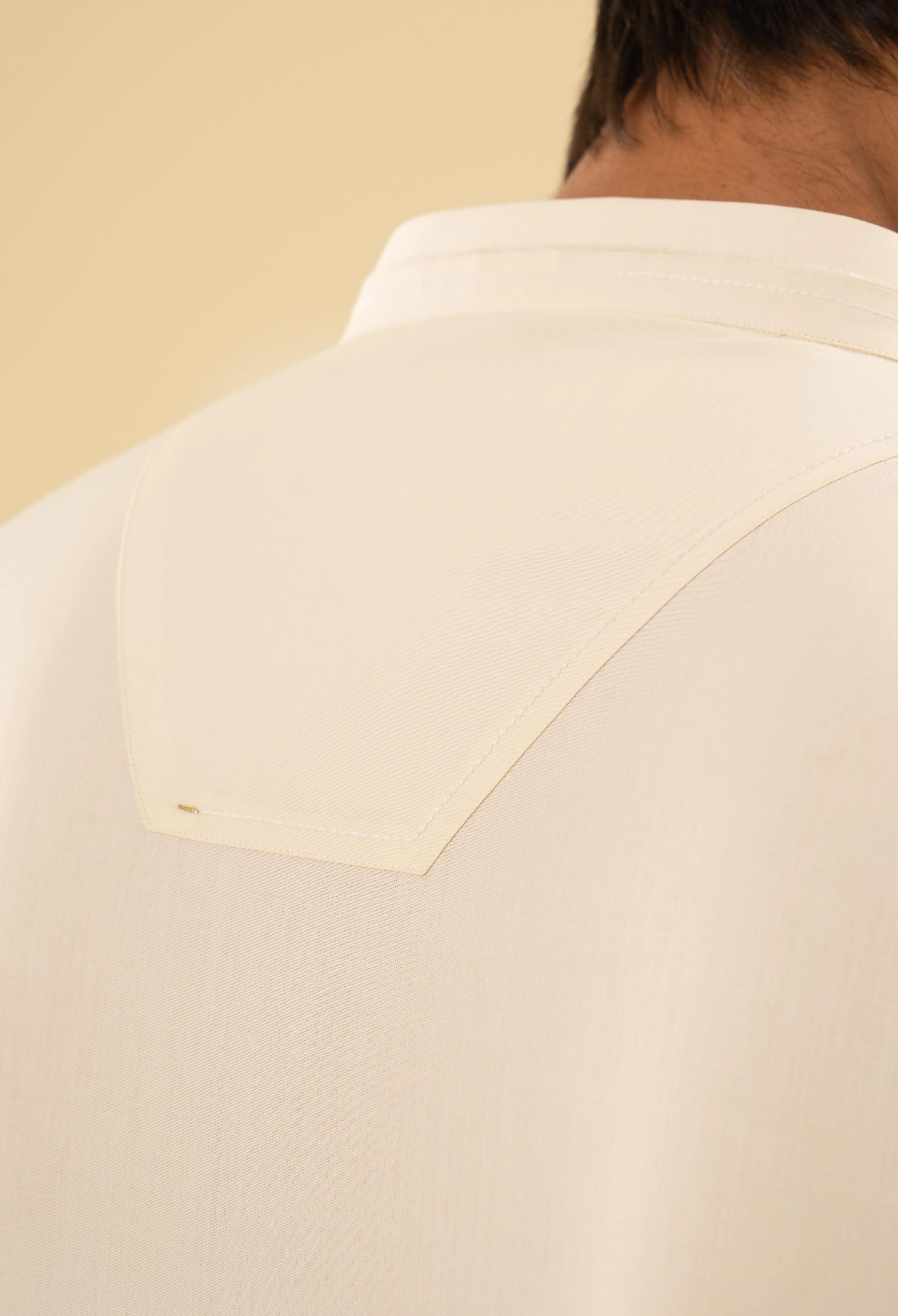 Butter Milk Detailing Kurta Pajama - Image 5