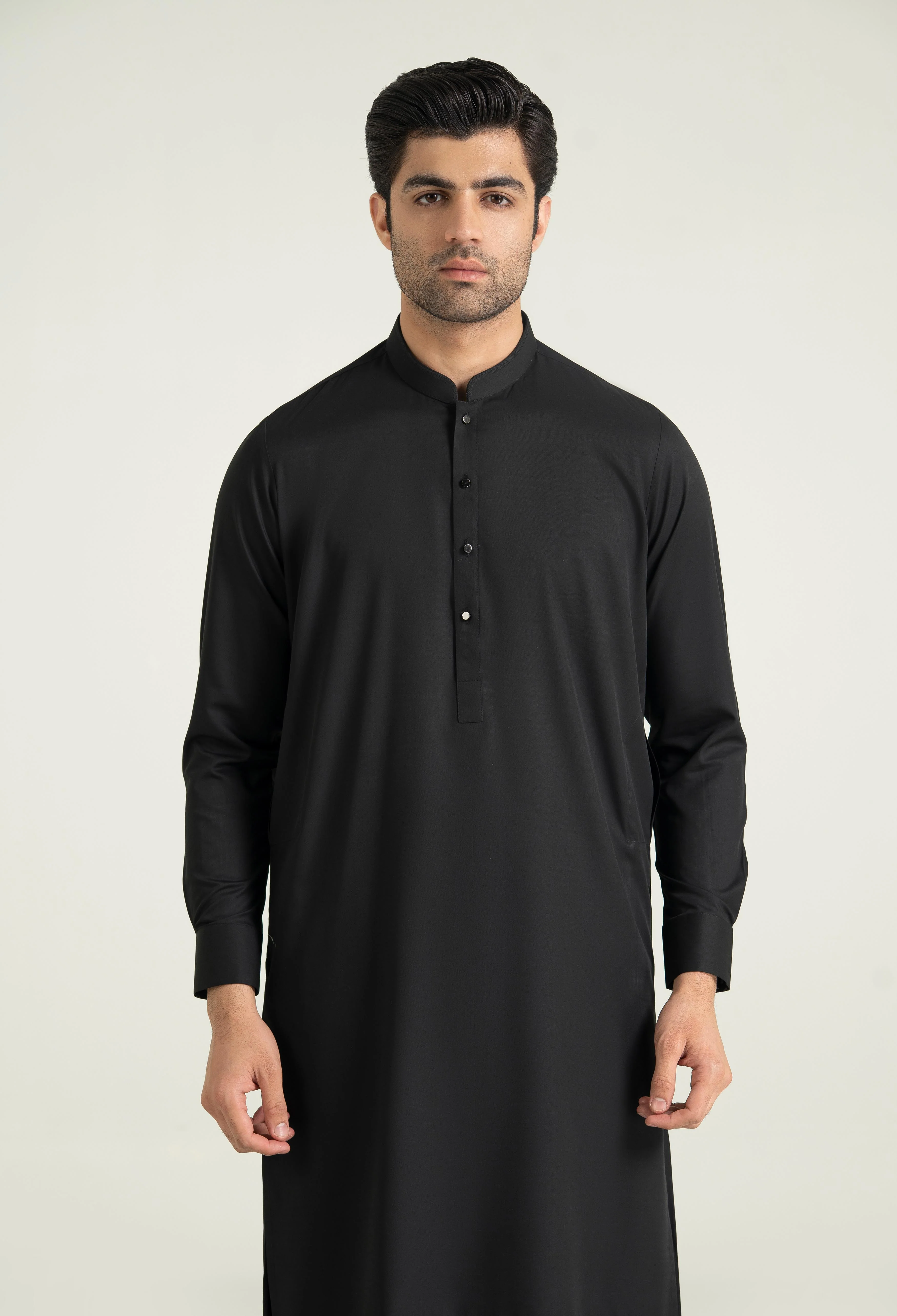 Carbon Black Blended Kameez Shalwar