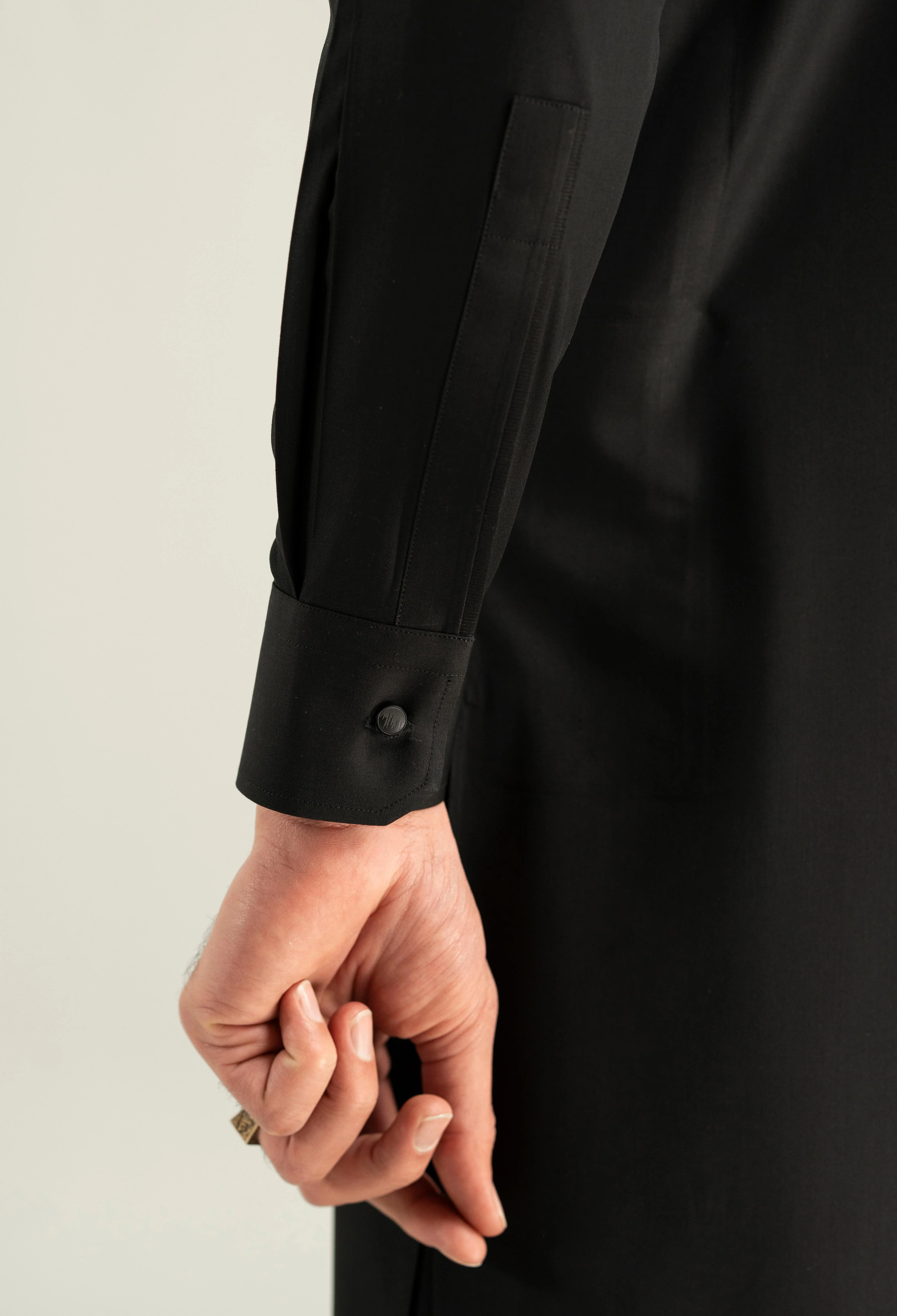 Carbon Black Detailing Kameez Shalwar - Image 4