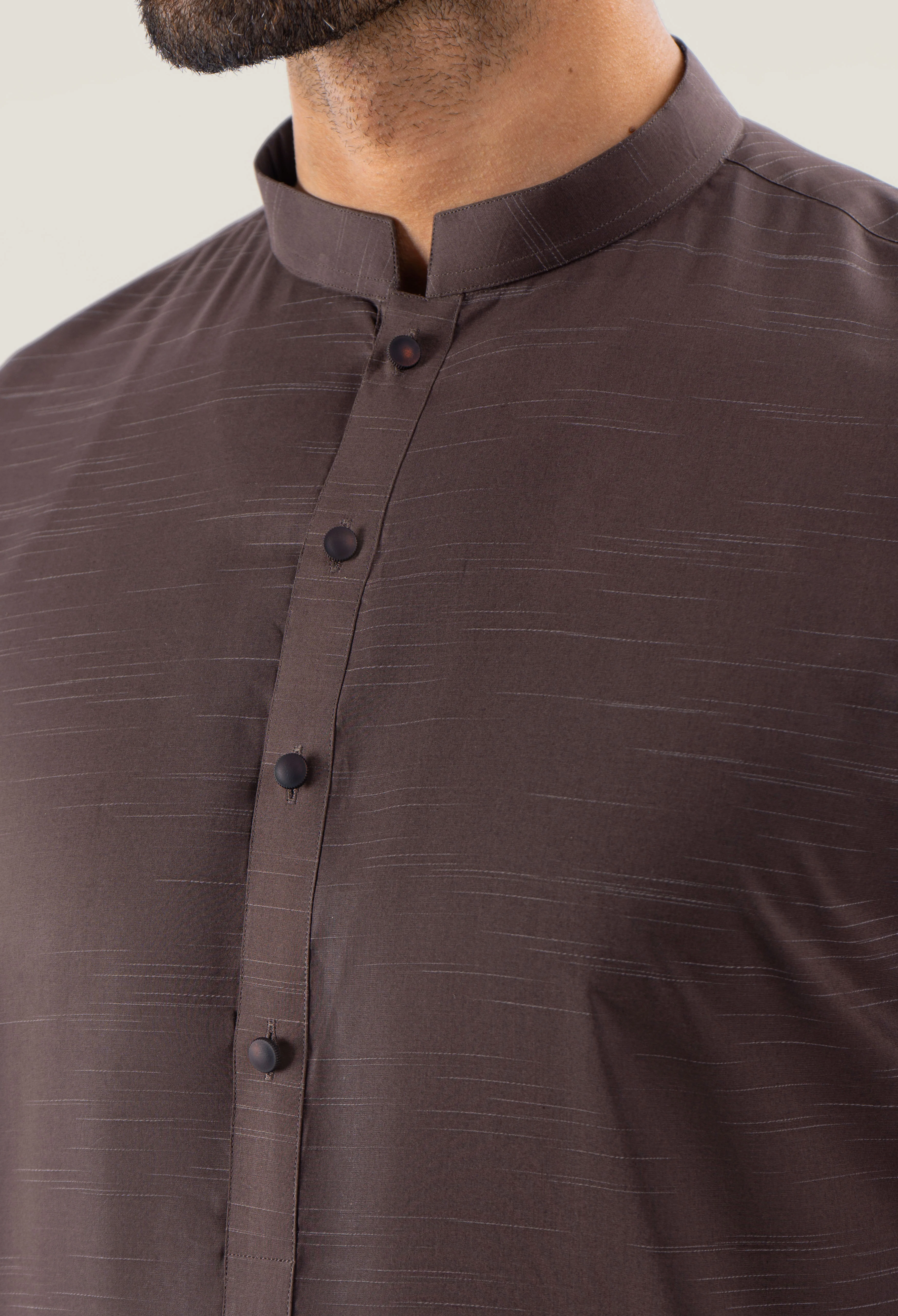 Cedar Brown Cotton Kurta Pajama (GPS-000123) - Image 3