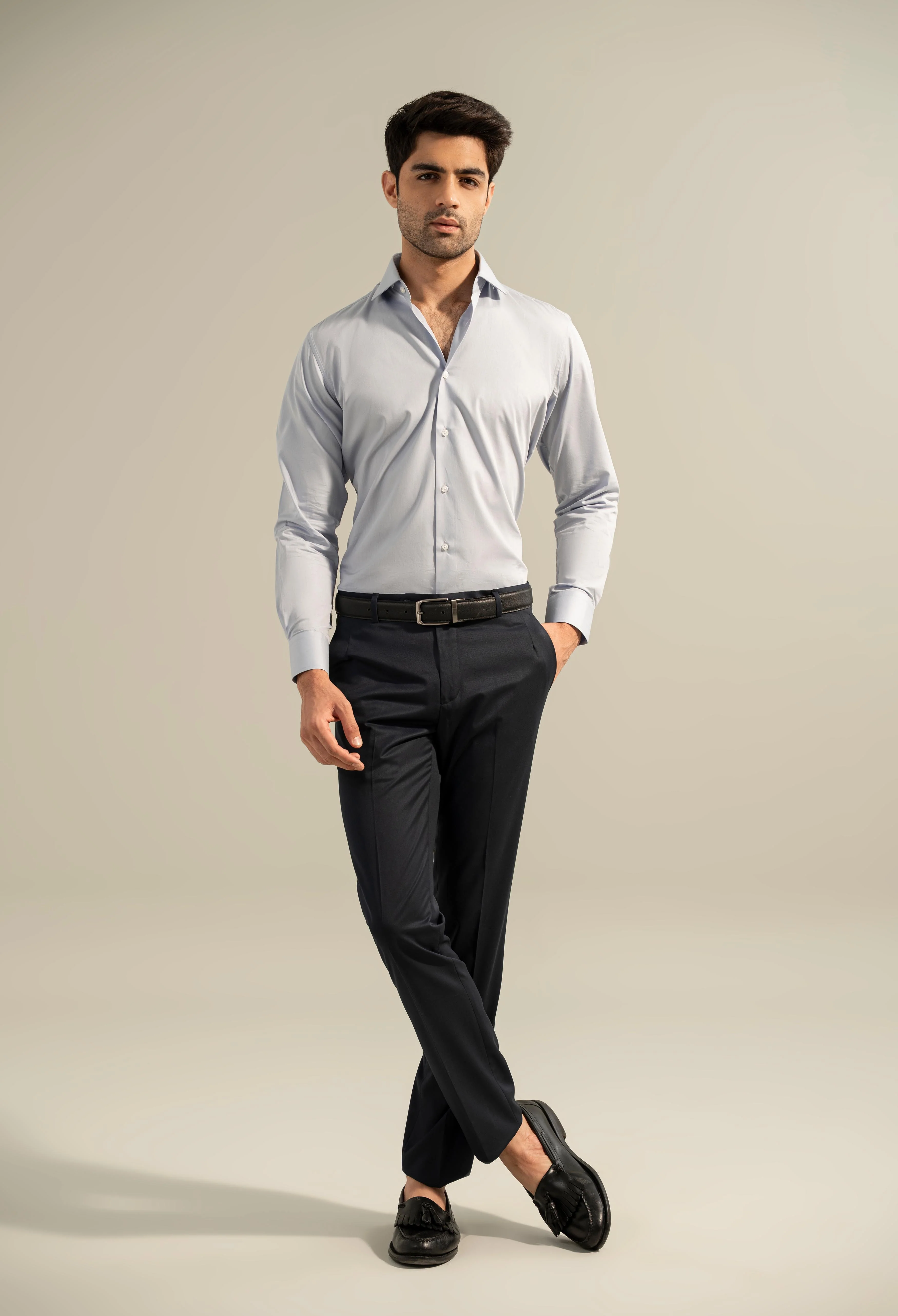 Cerulean Blue Formal Shirt - Image 4