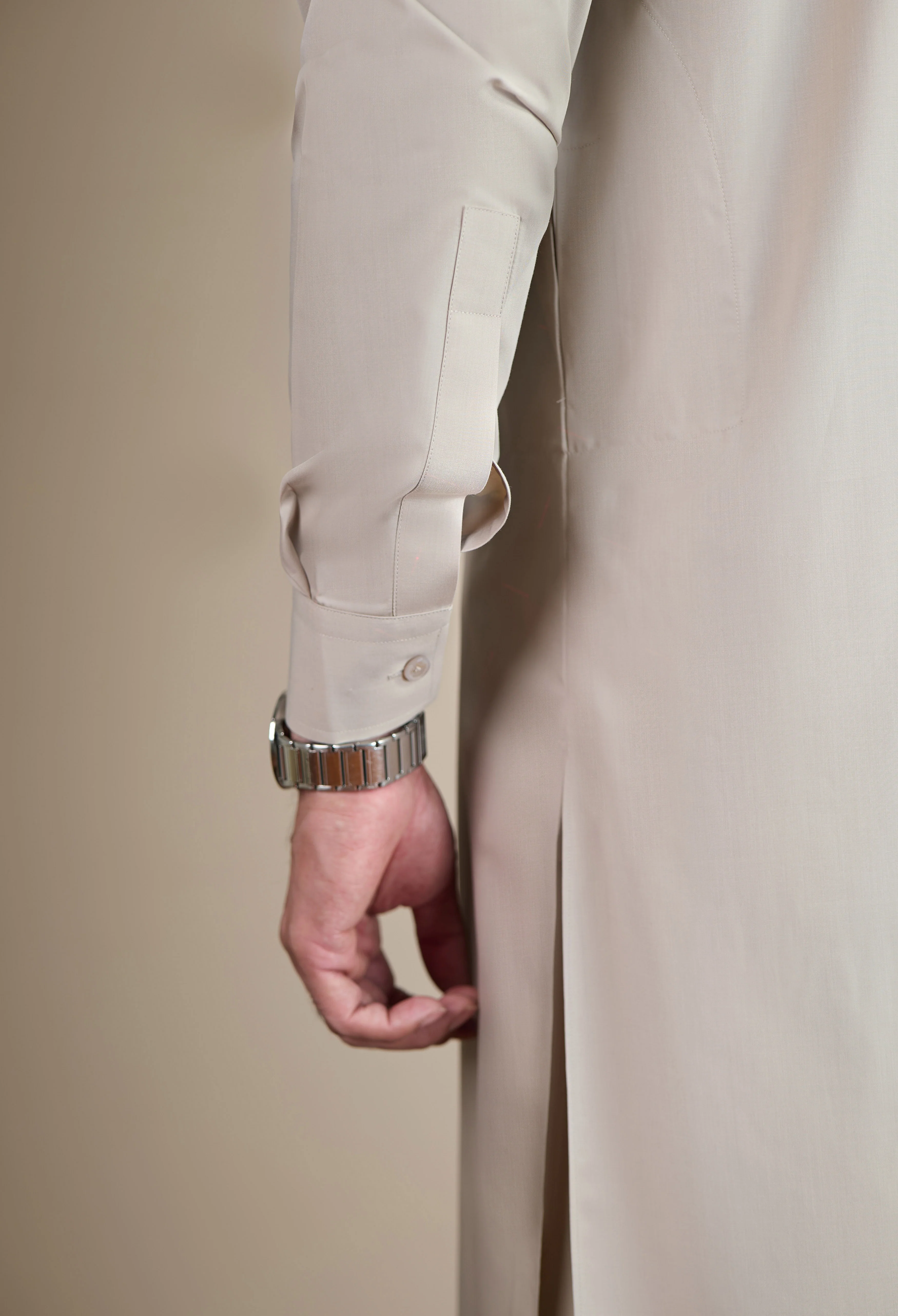 Clay Brown Blended Kameez Shalwar - Image 3