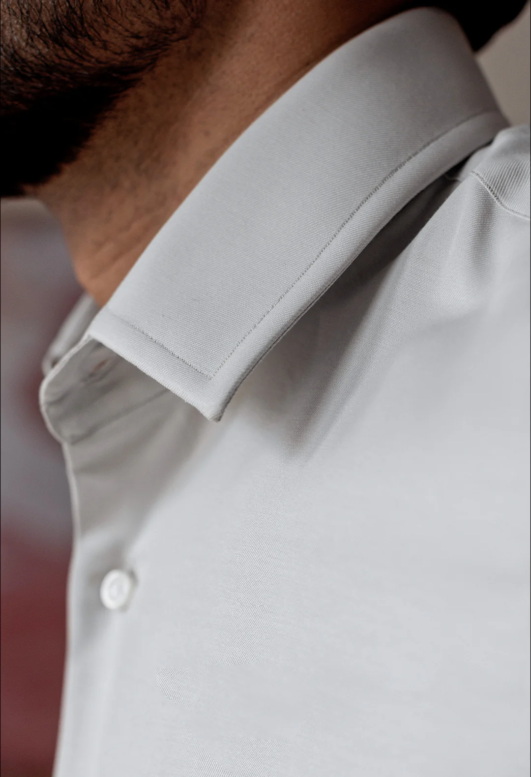 Coin Grey Plain Formal Shirt - Image 6