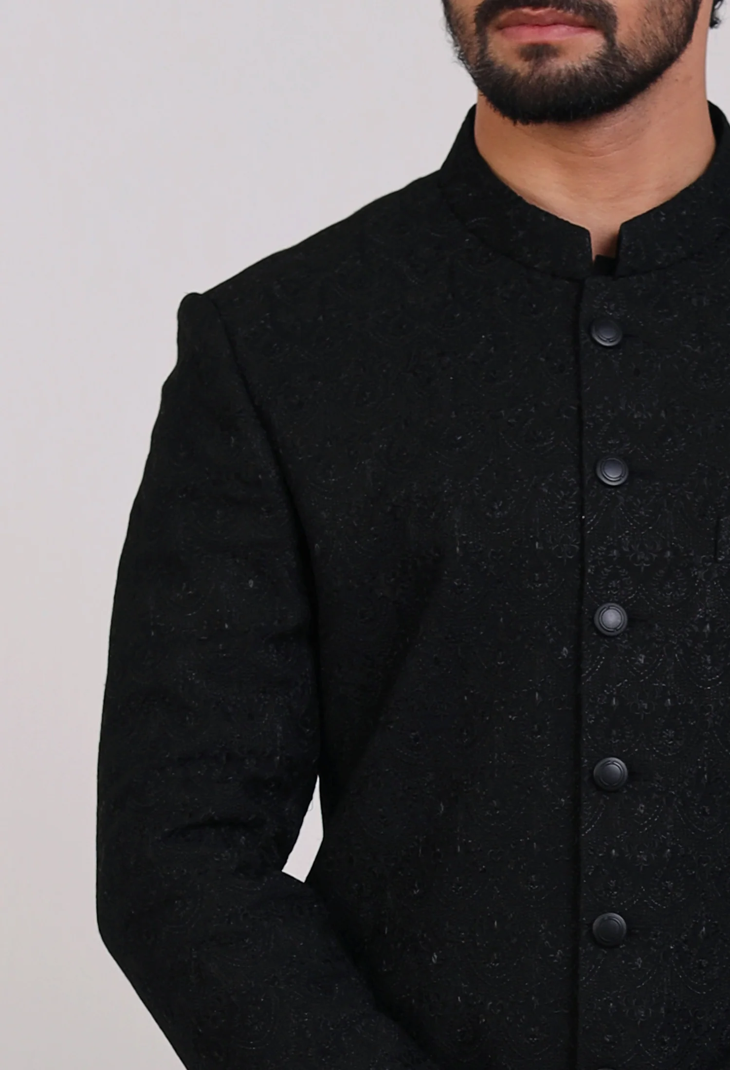 Crow Black Prince Coat (PC-000220) - Image 3