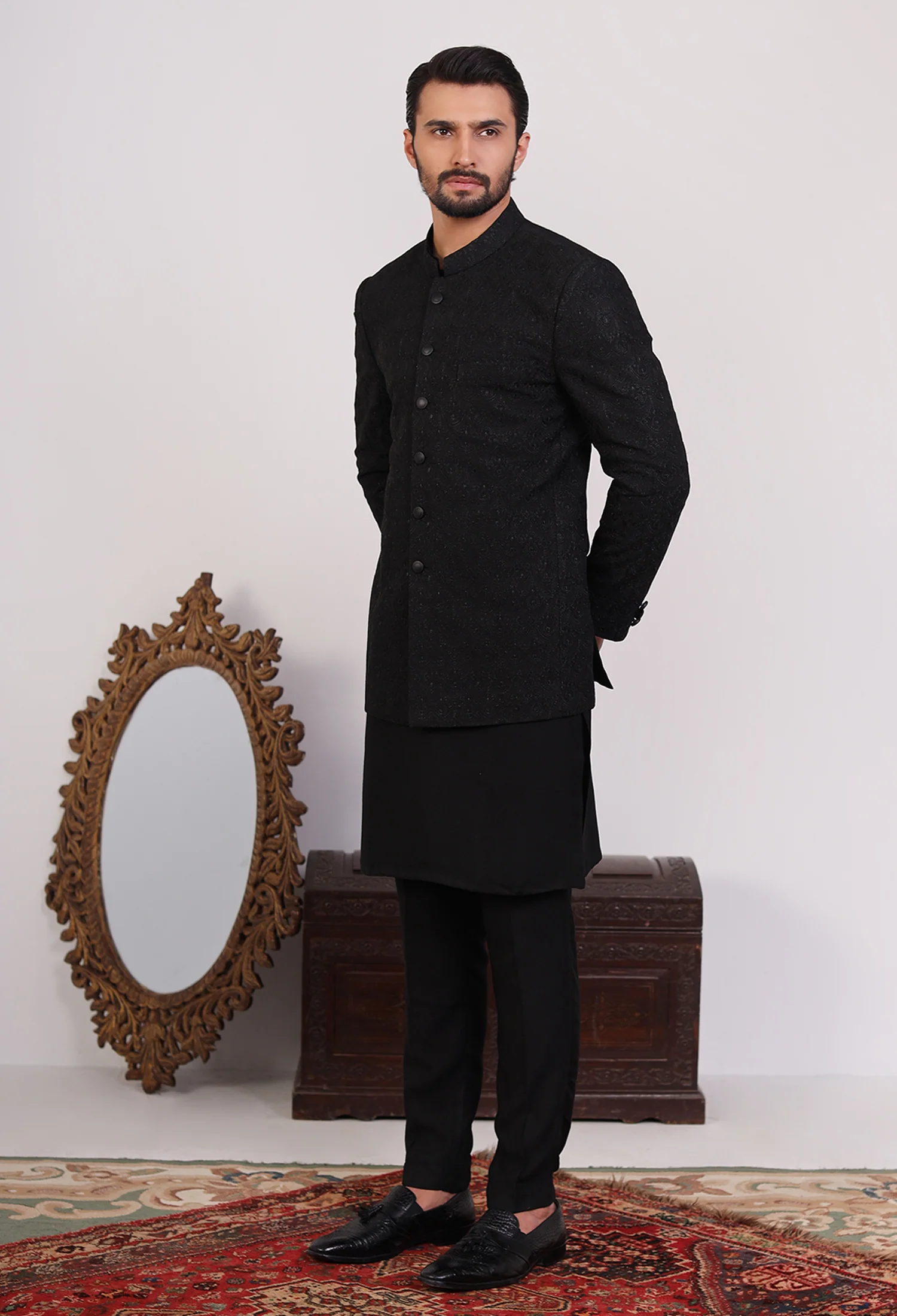 Crow Black Prince Coat (PC-000220) - Image 5