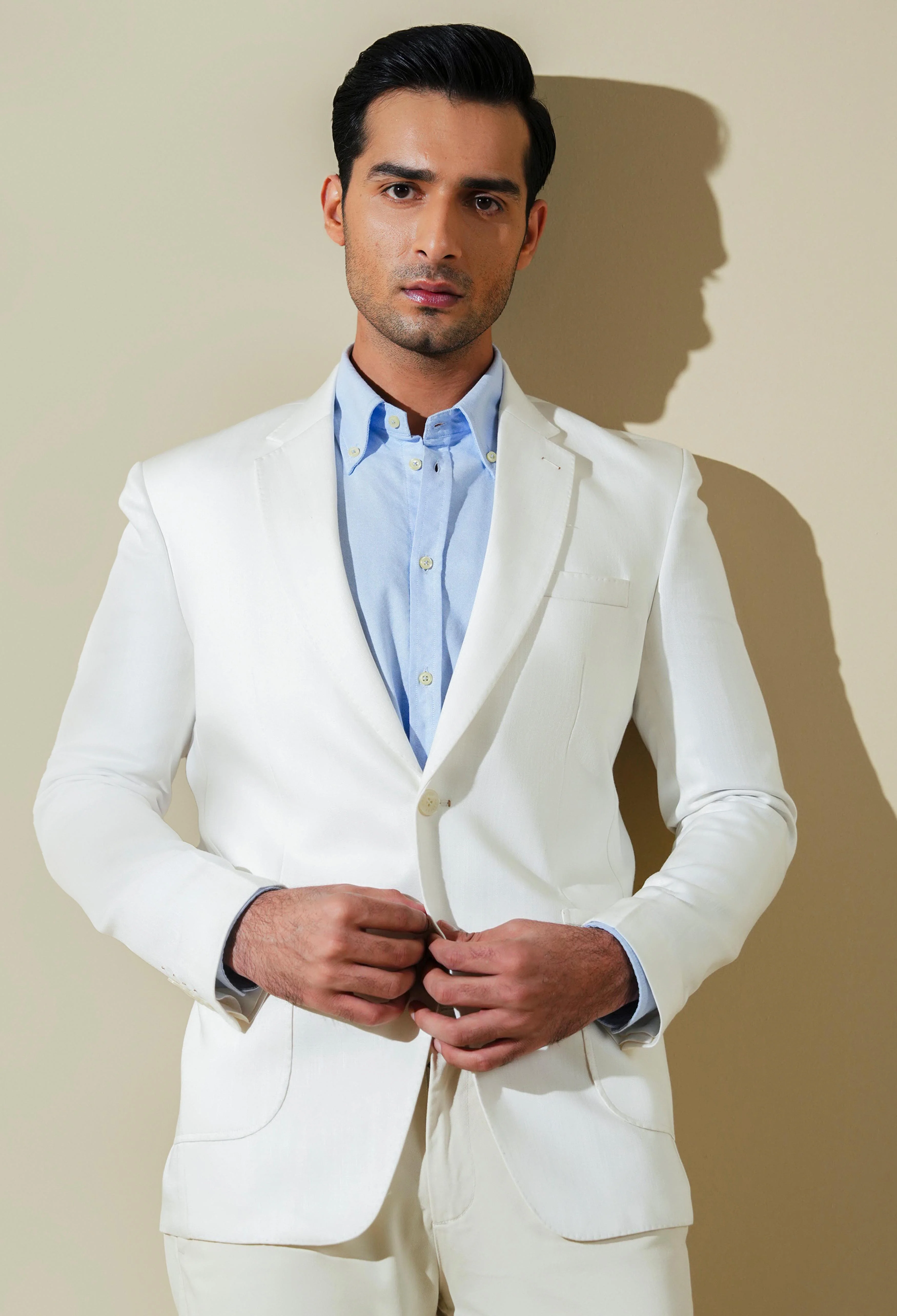 Daisy White Linen Jacket - Image 6