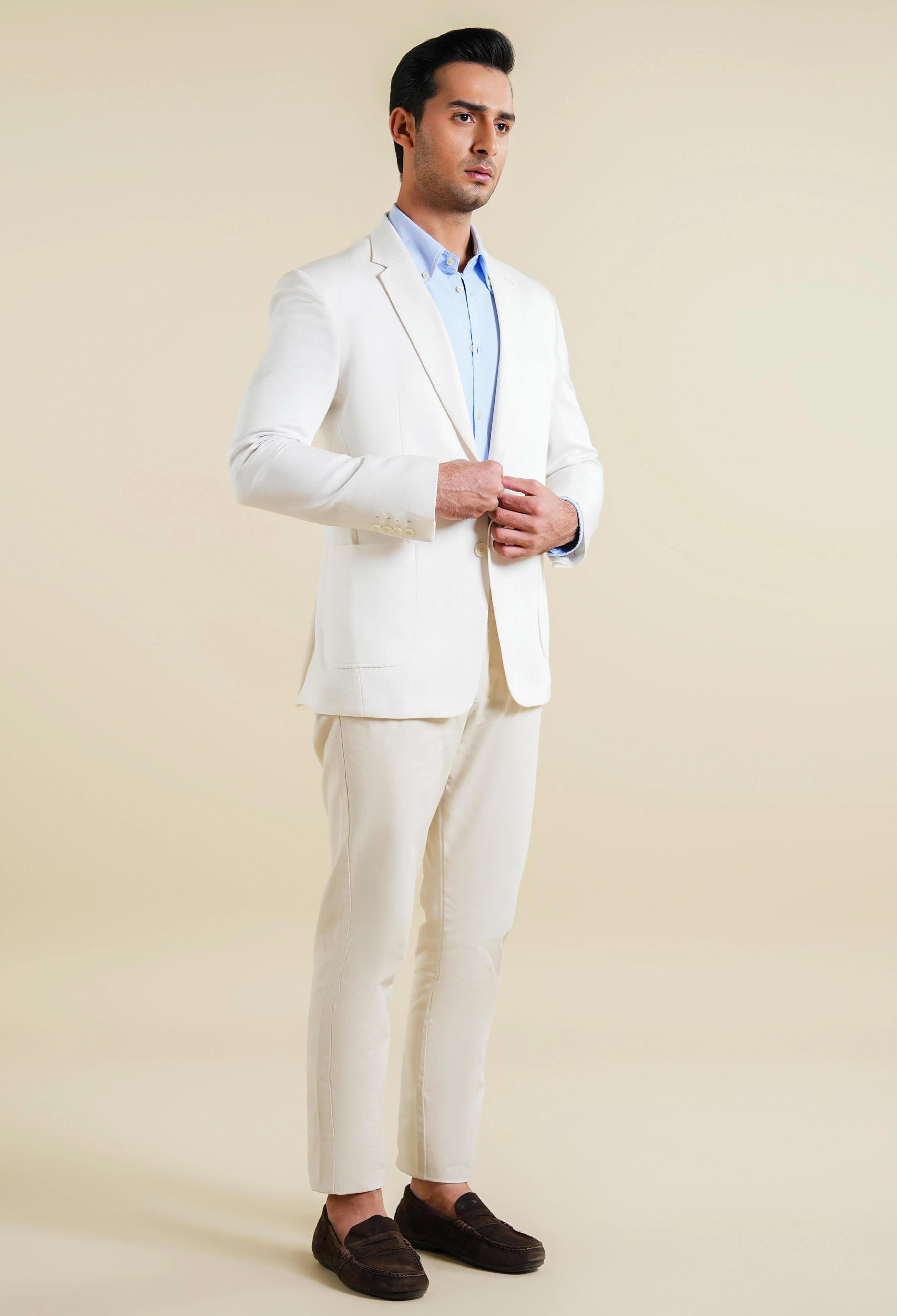 Daisy White Linen Jacket - Image 8