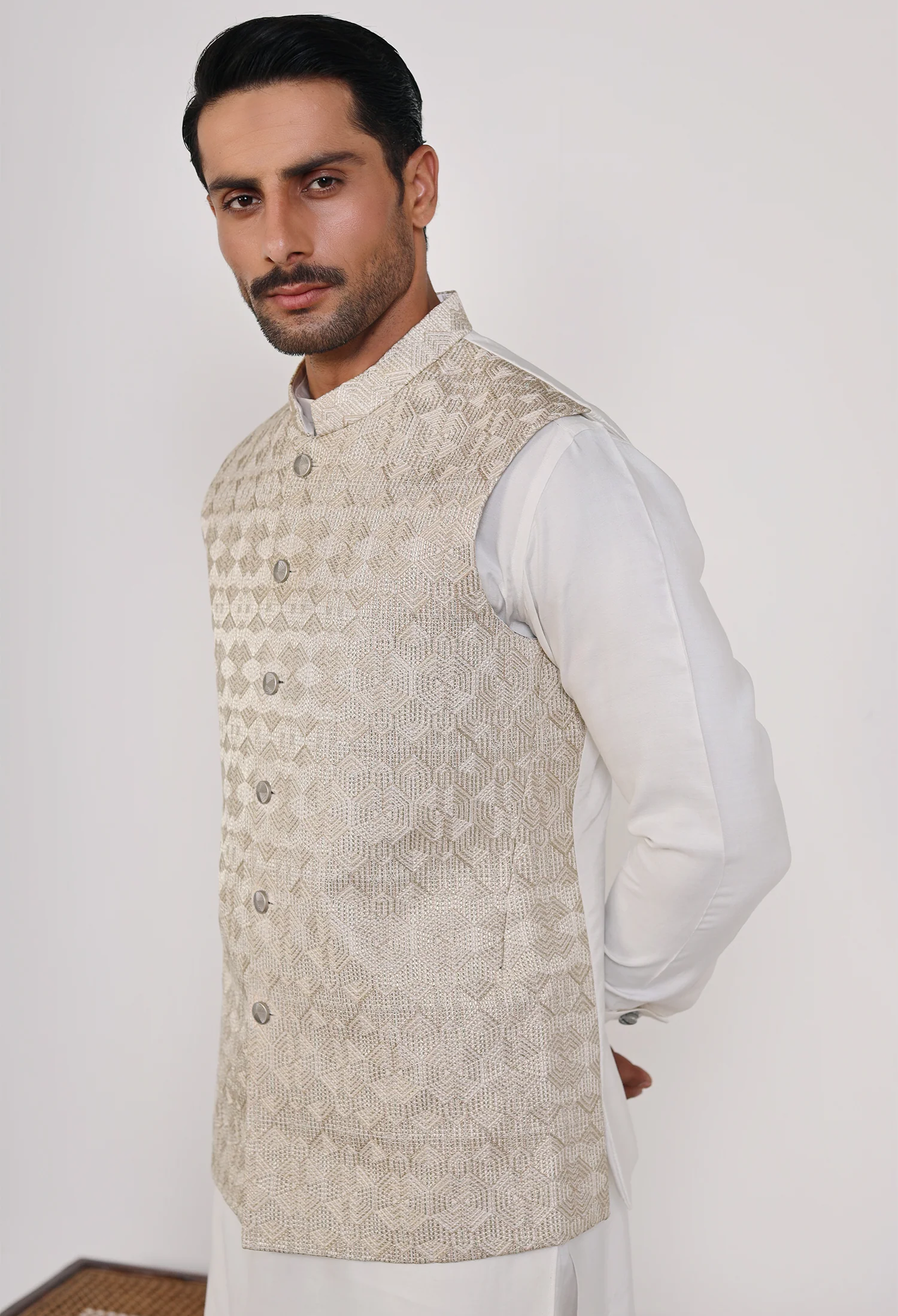 Daisy White Waistcoat (WC-000020) - Image 2