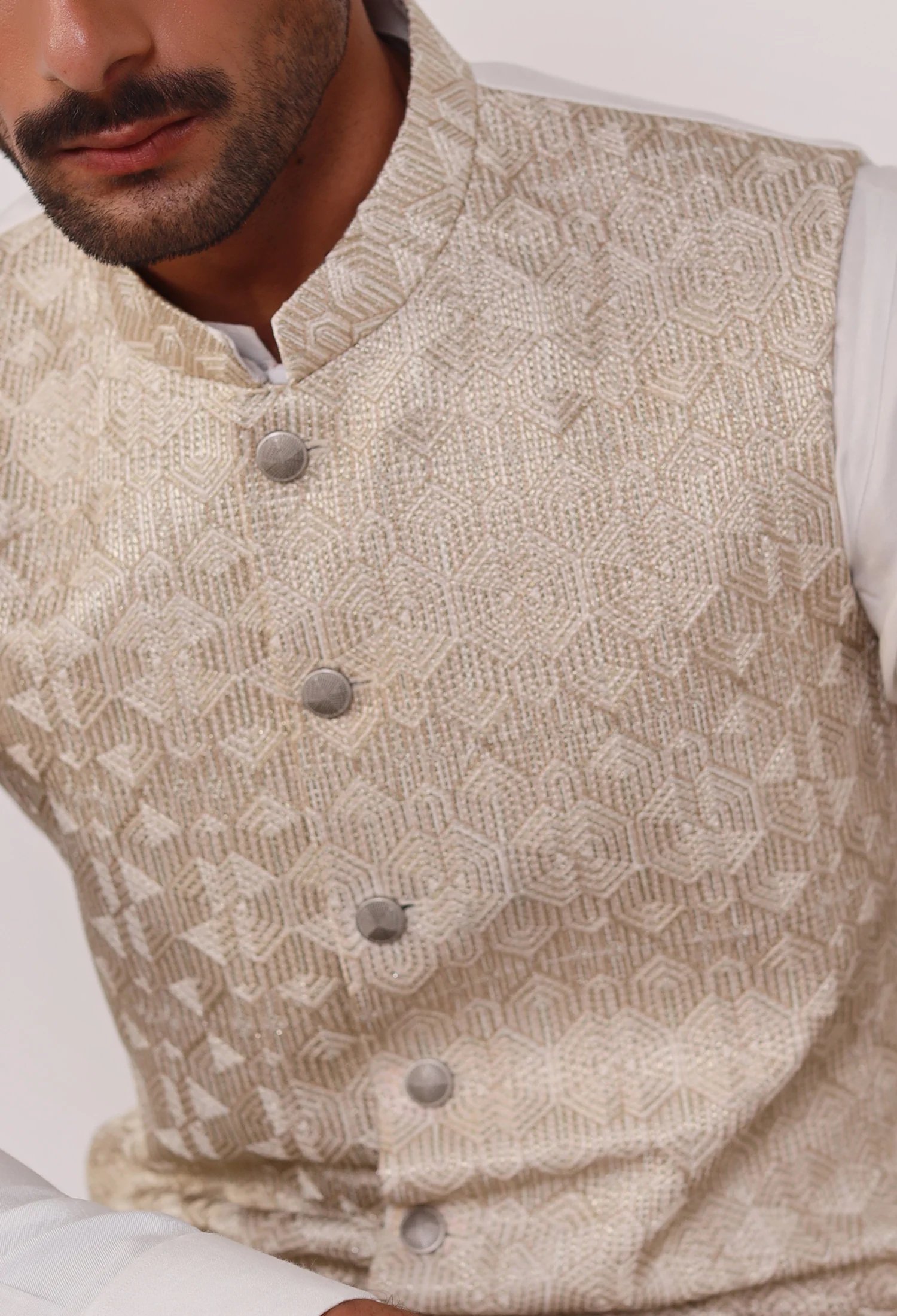 Daisy White Waistcoat (WC-000020) - Image 3