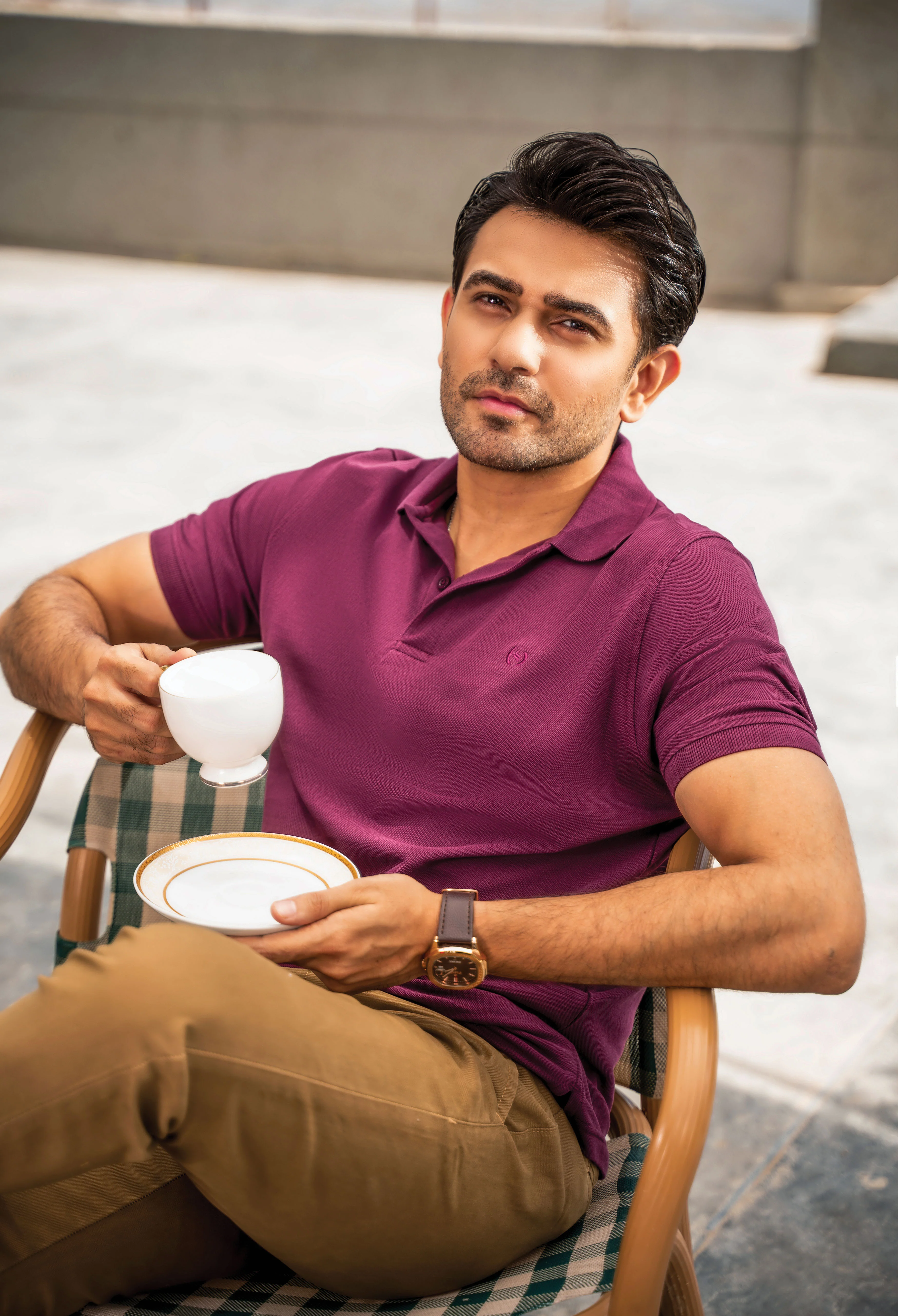 Dark Burgundy Polo - Image 4