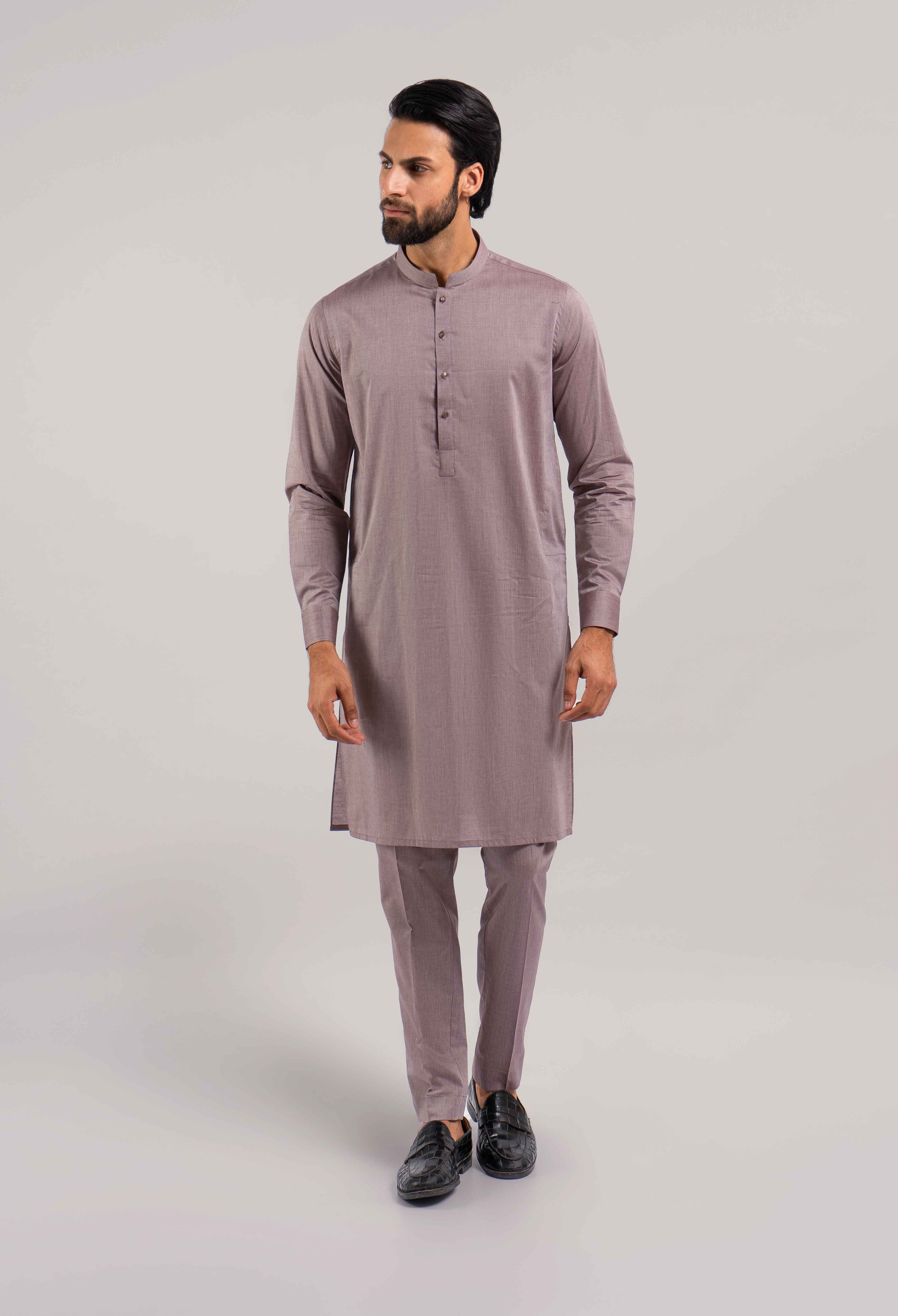 Dove Purple Cotton Kurta Pajama (GPS-000106) - Image 2