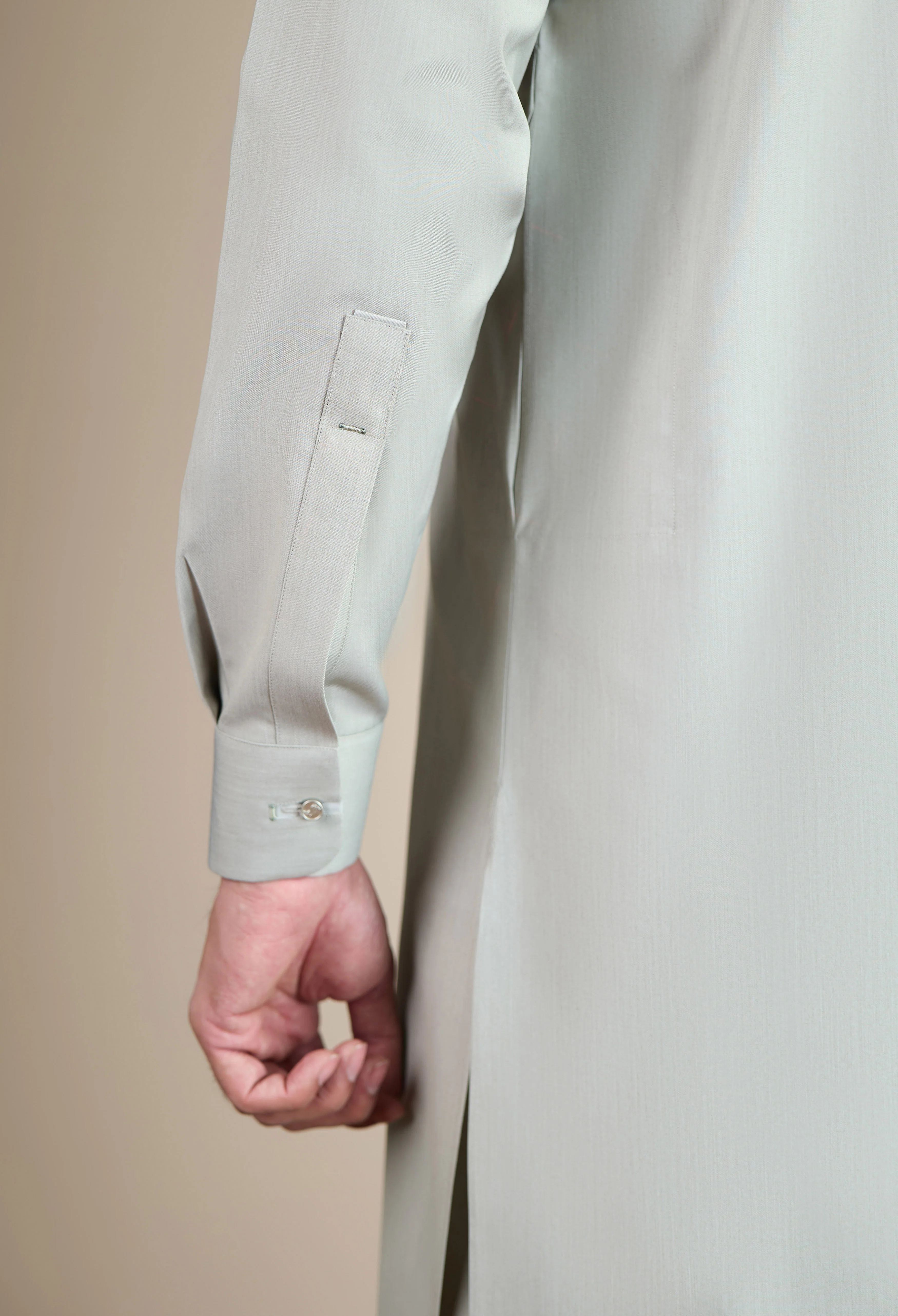 Dusty Beige blended Kameez Shalwar - Image 3