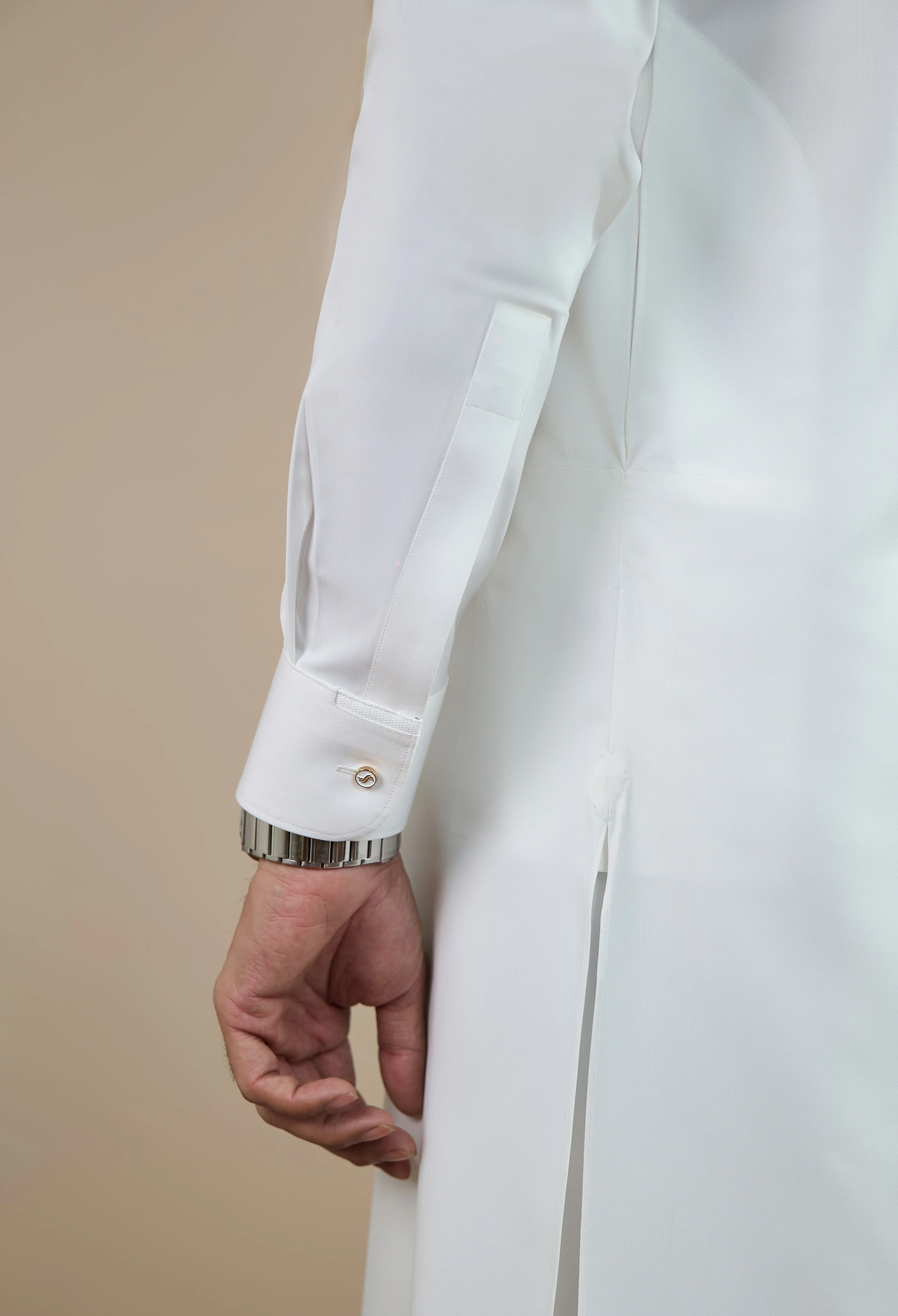 Egg White Blended Kameez Shalwar - Image 3