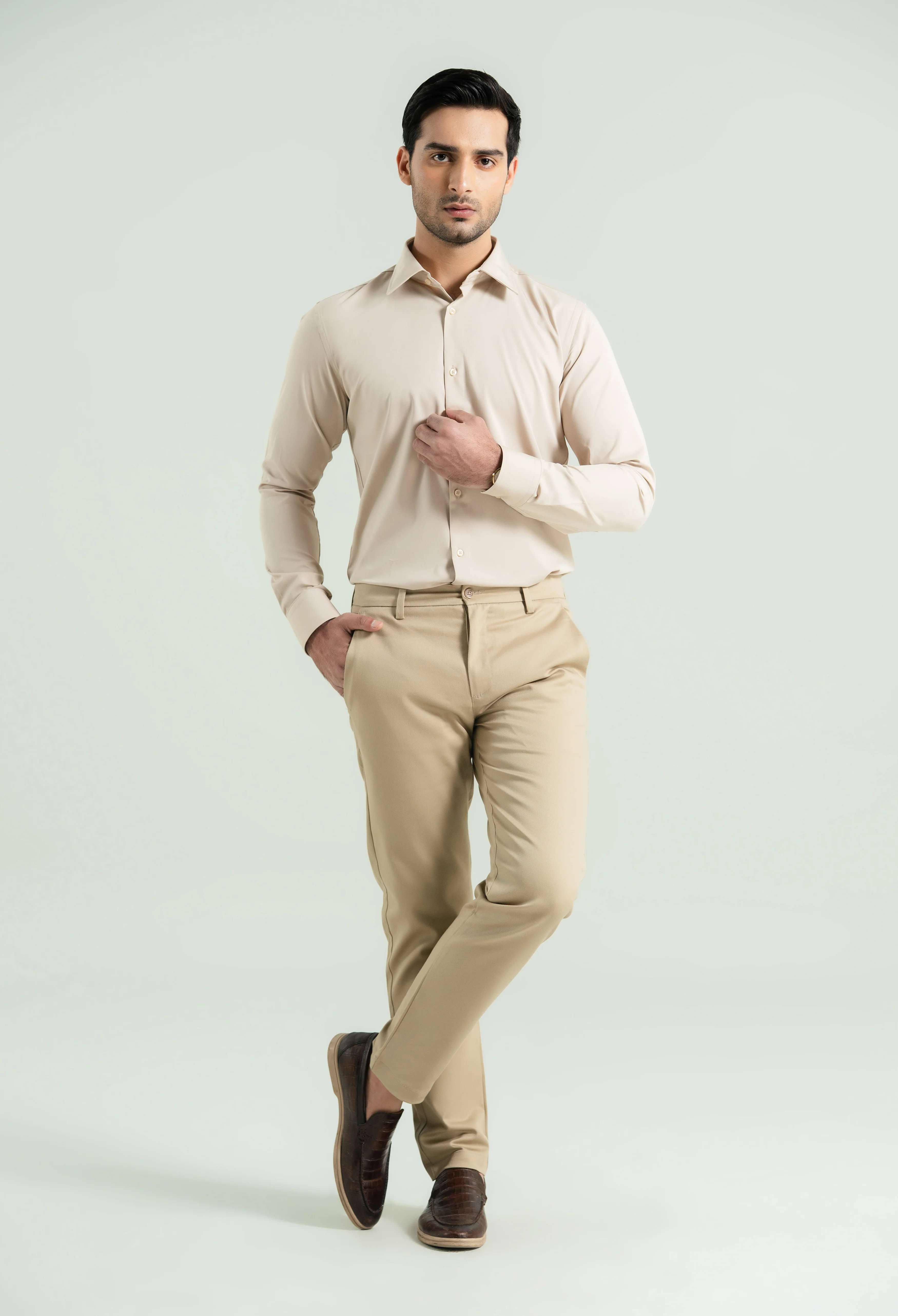 Fawn Beige Semi Formal Shirt - Image 7