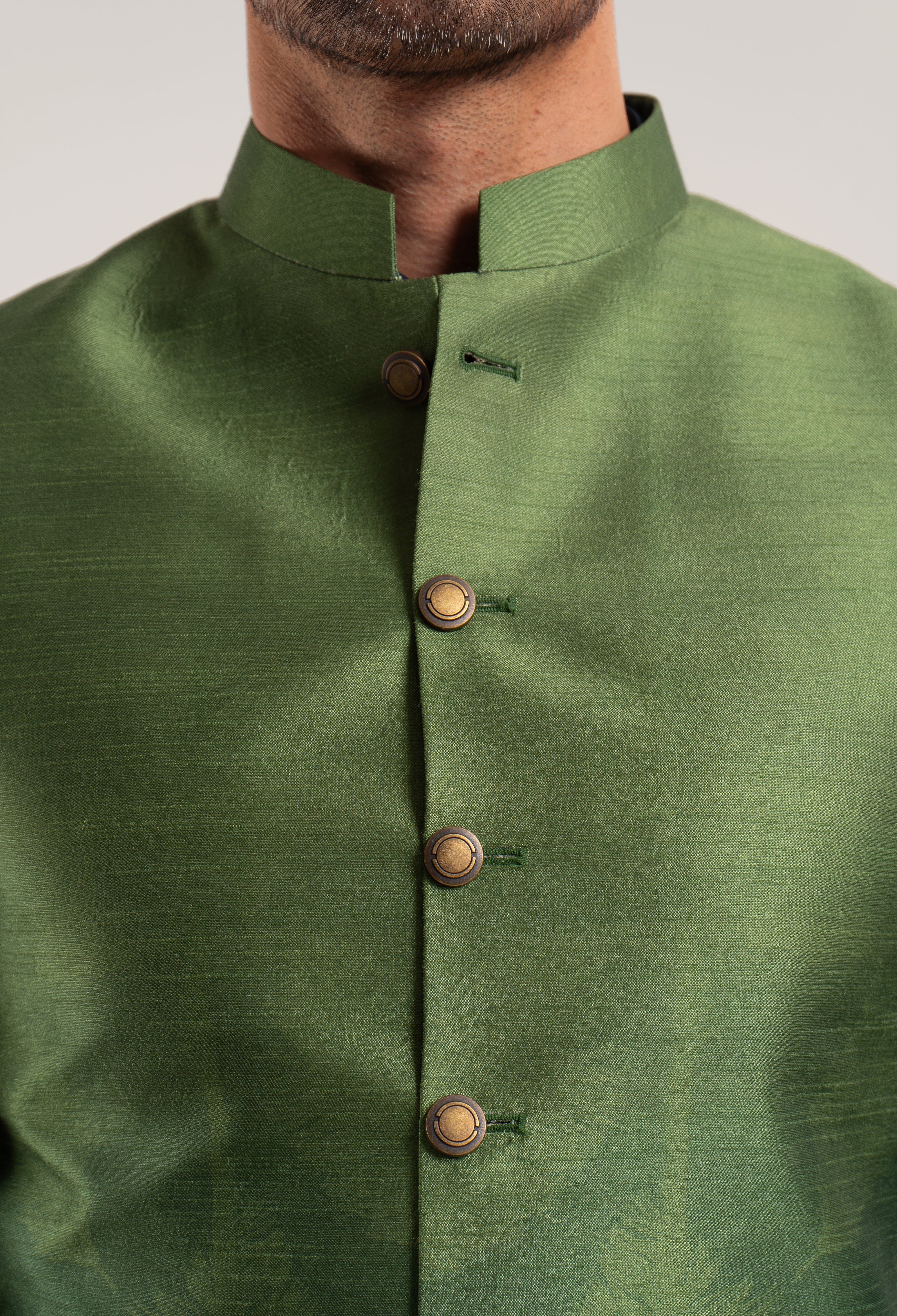 D/Green - Printed Waistcoat (V/C - 00154) - Image 3