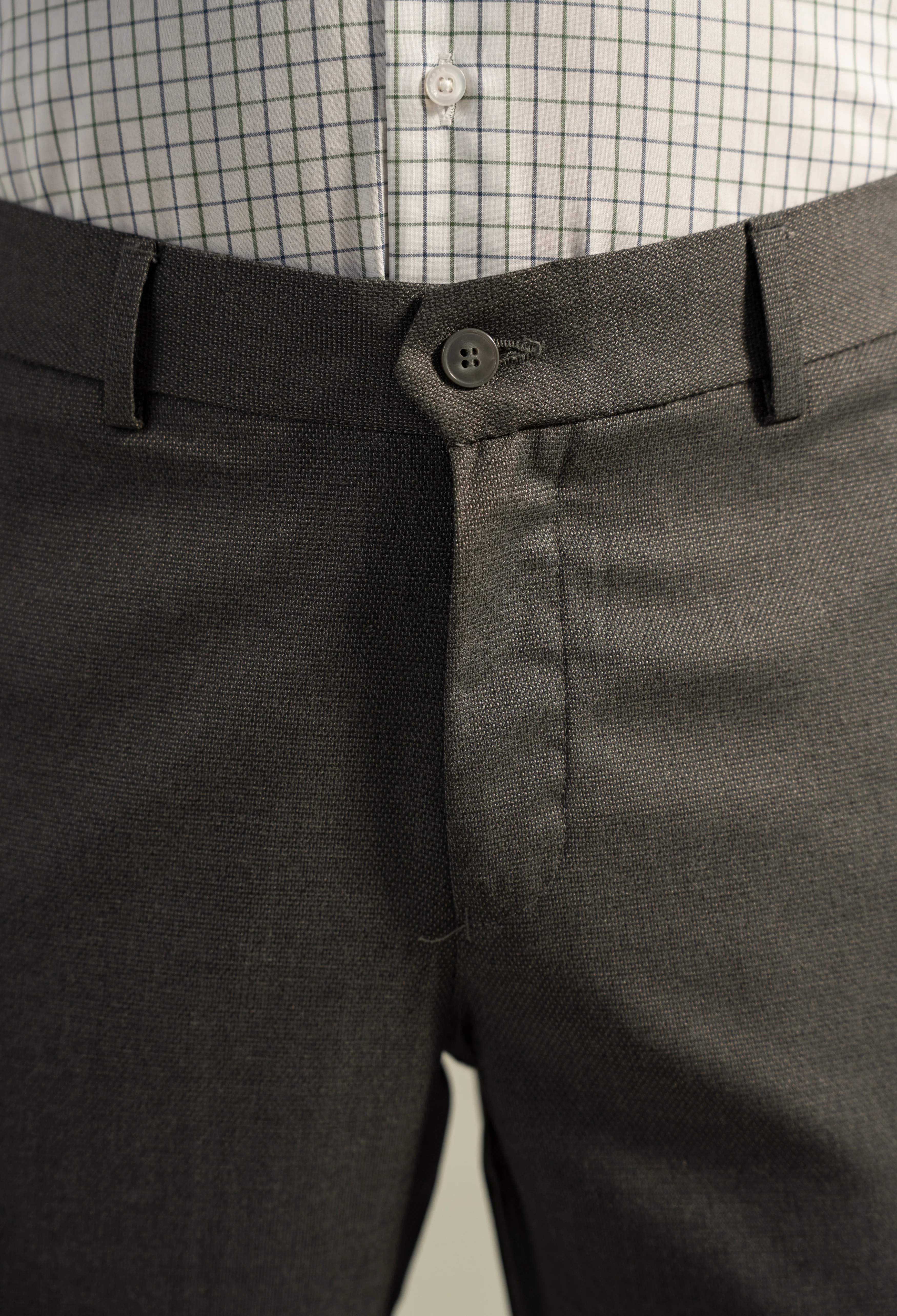 Grey Lycra Dress Pant - Image 4