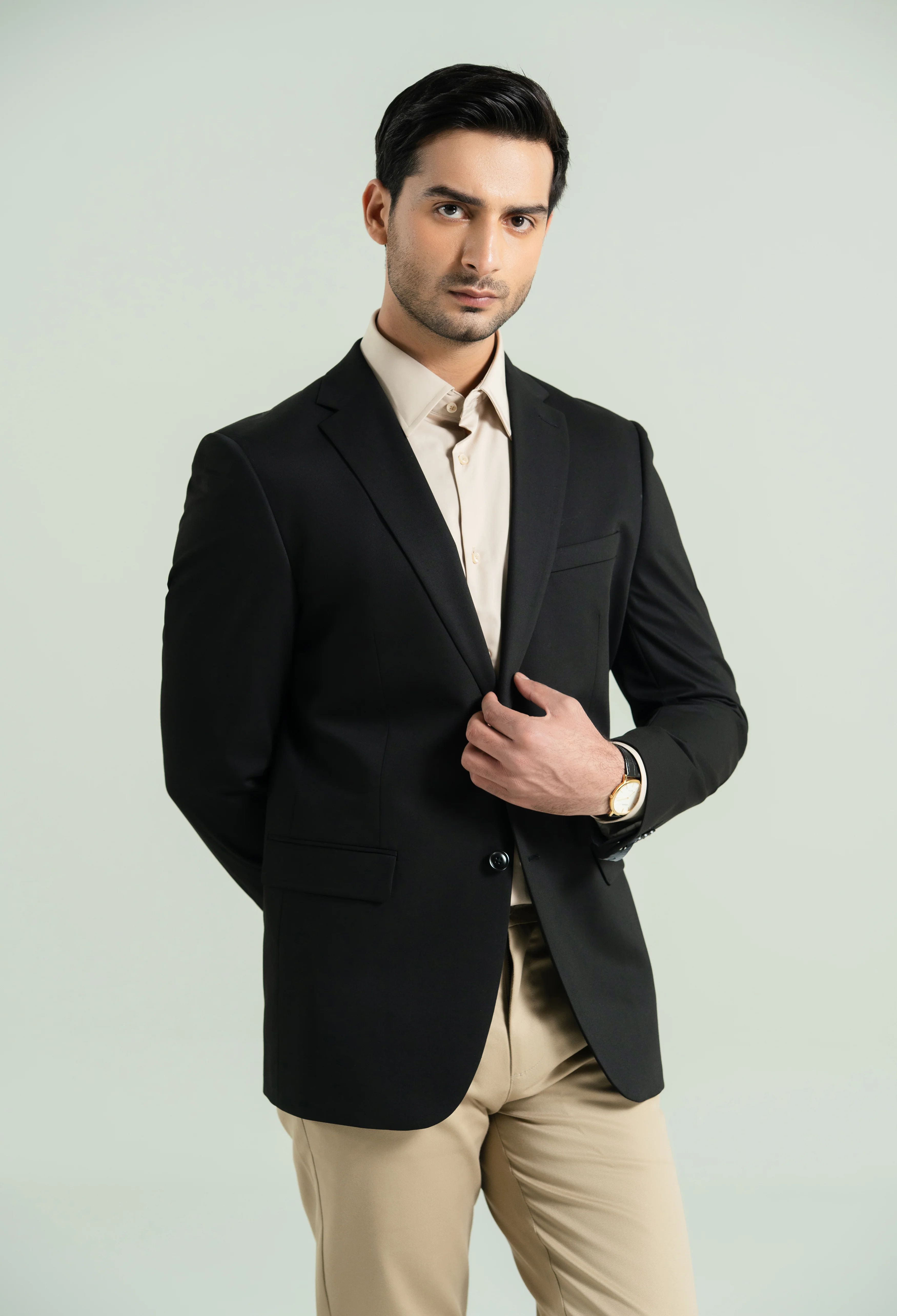 Jet Black Basic Blazer - Image 2