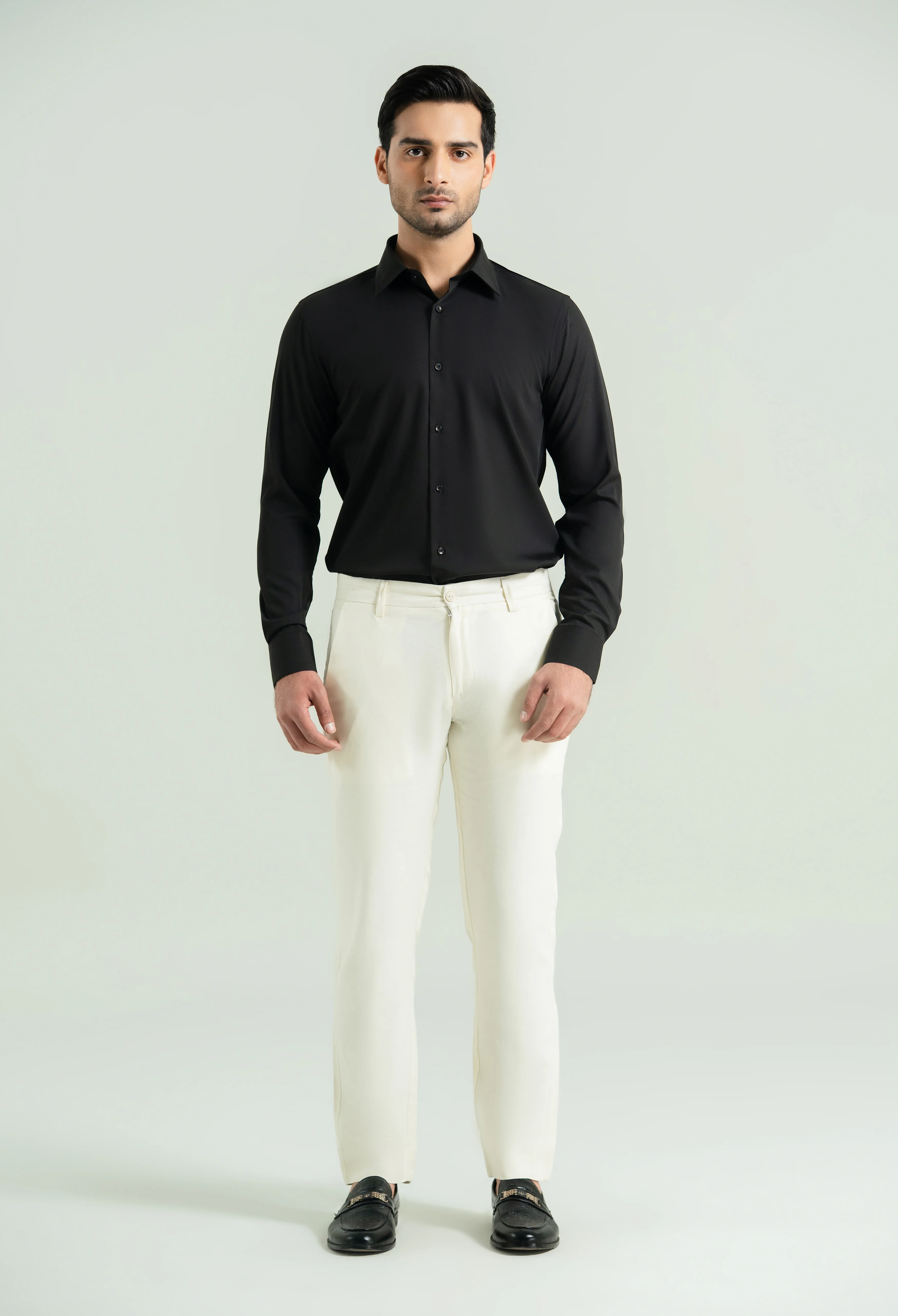 Jet Black Semi Formal Shirt - Image 7