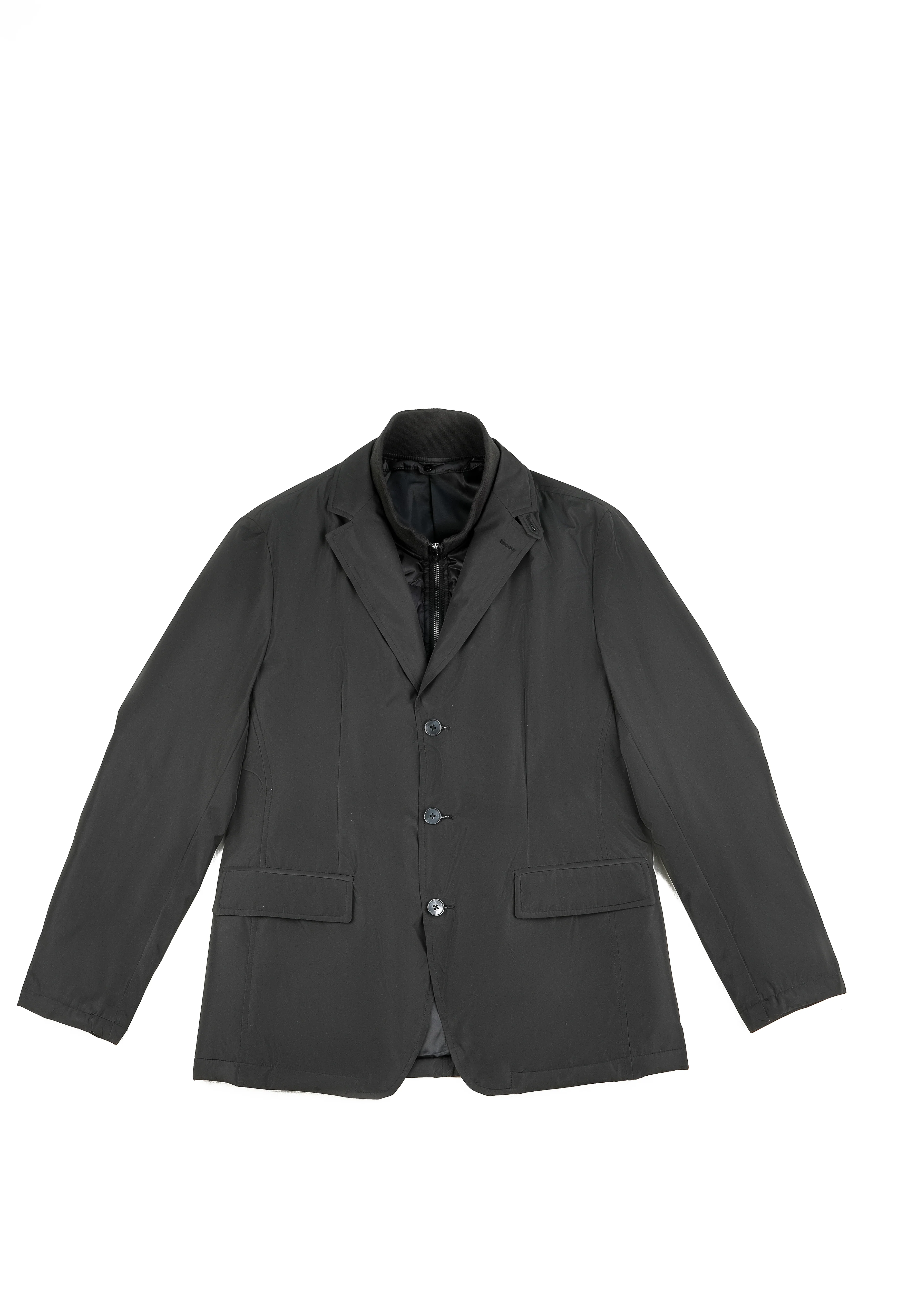 Jet Black Puffer Jacket - Image 4