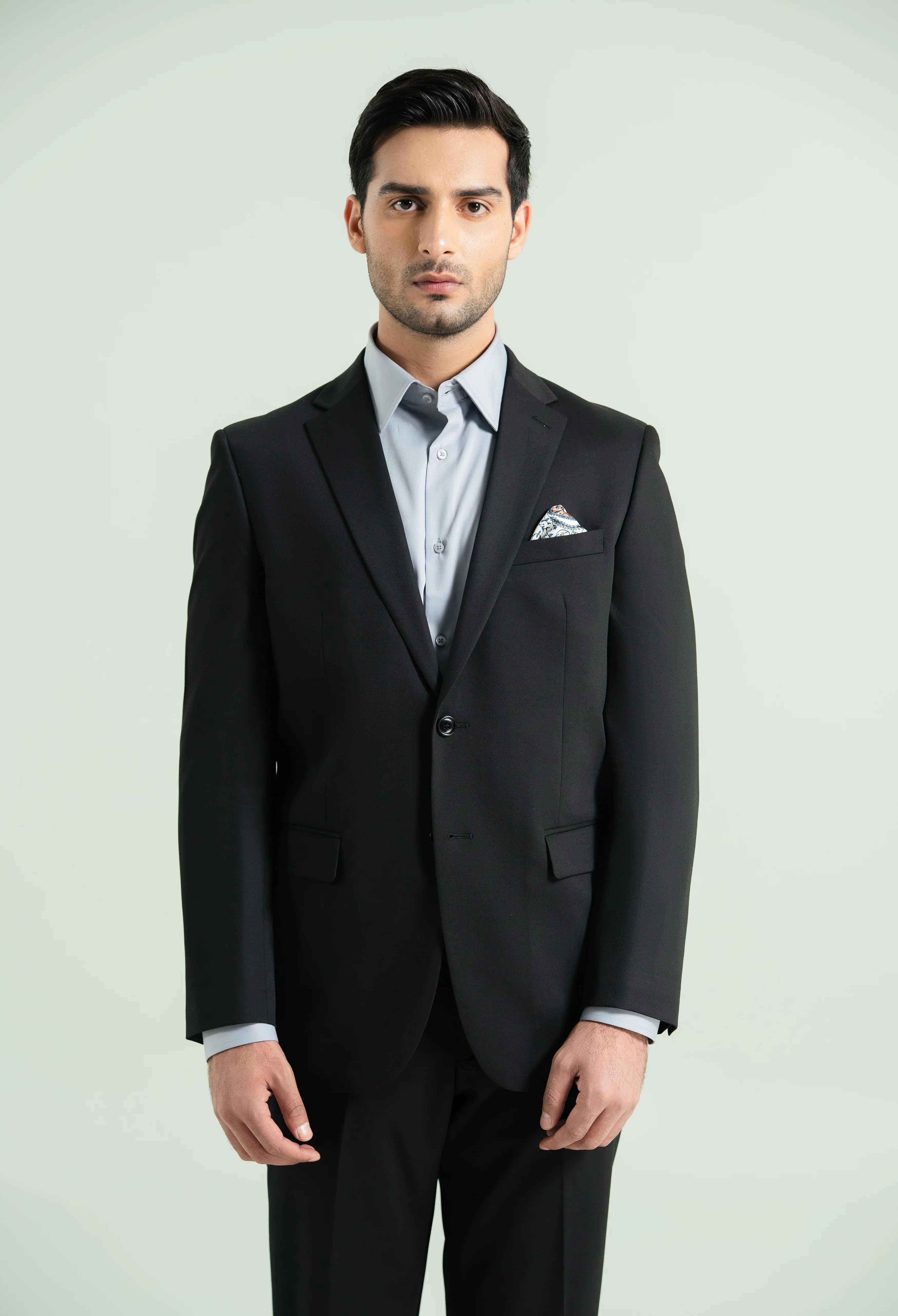 Jet Black Two Piece Suit - Image 5