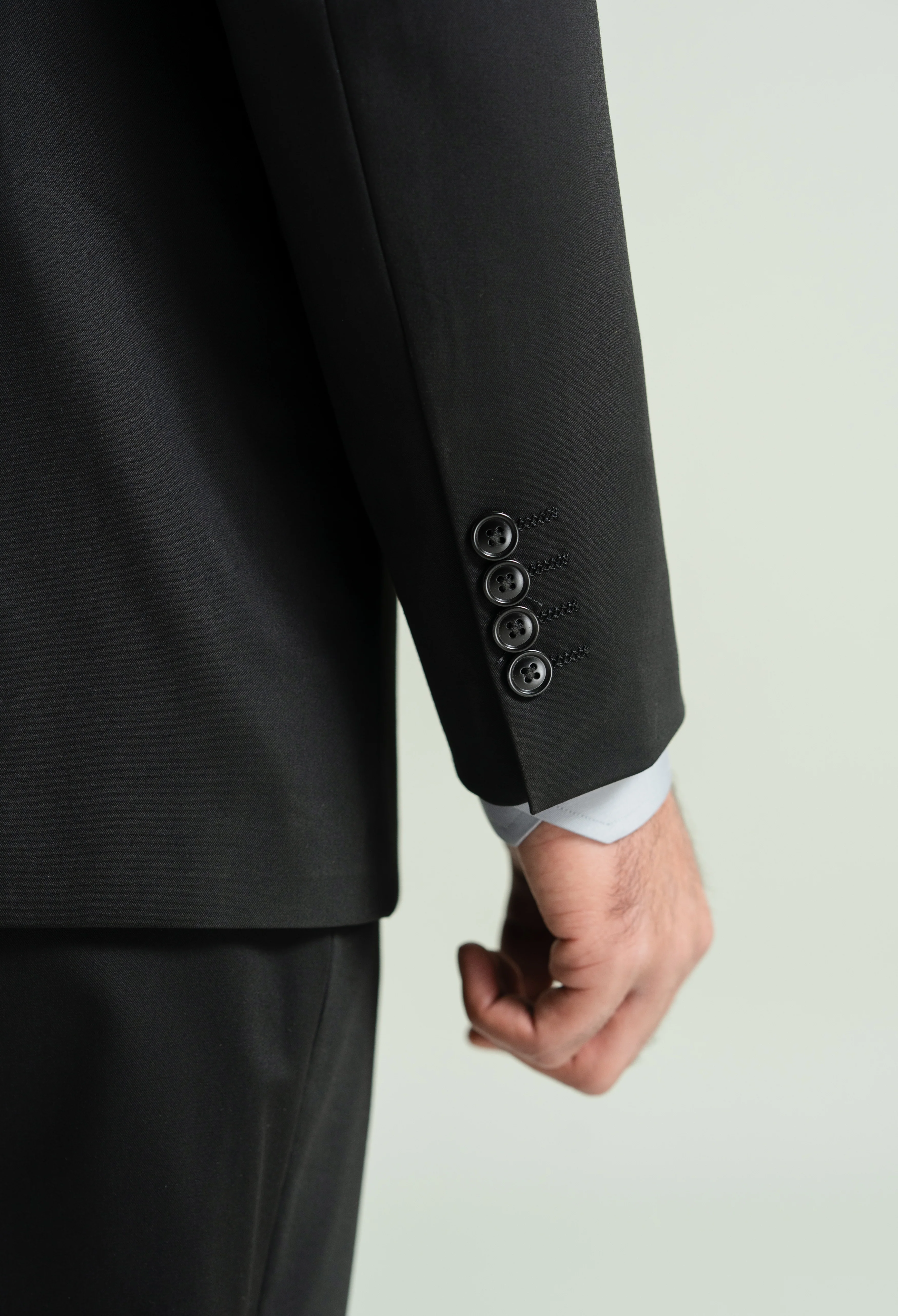 Jet Black Two Piece Suit - Image 6