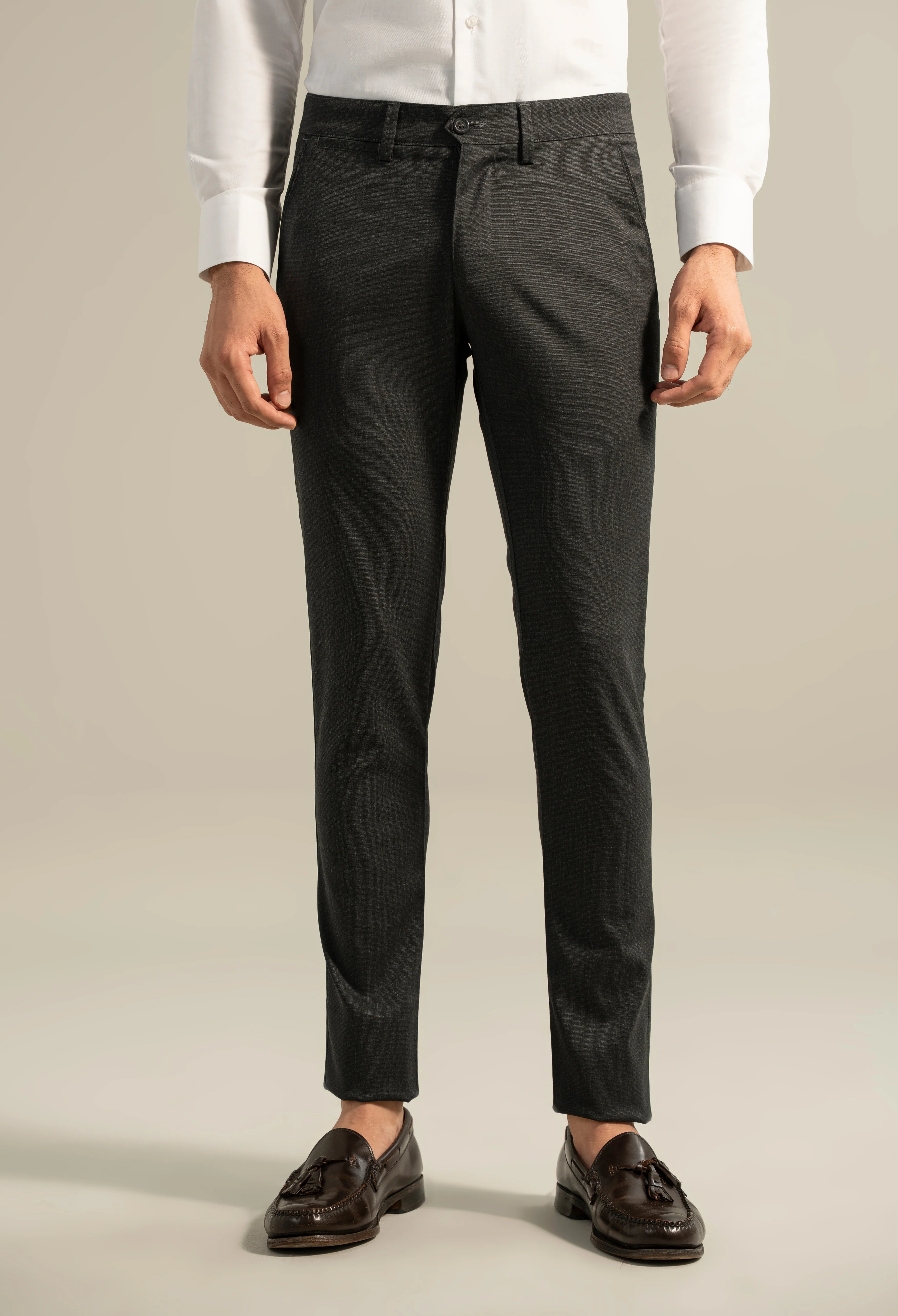 L/Grey Lycra Dress Pant - Image 4