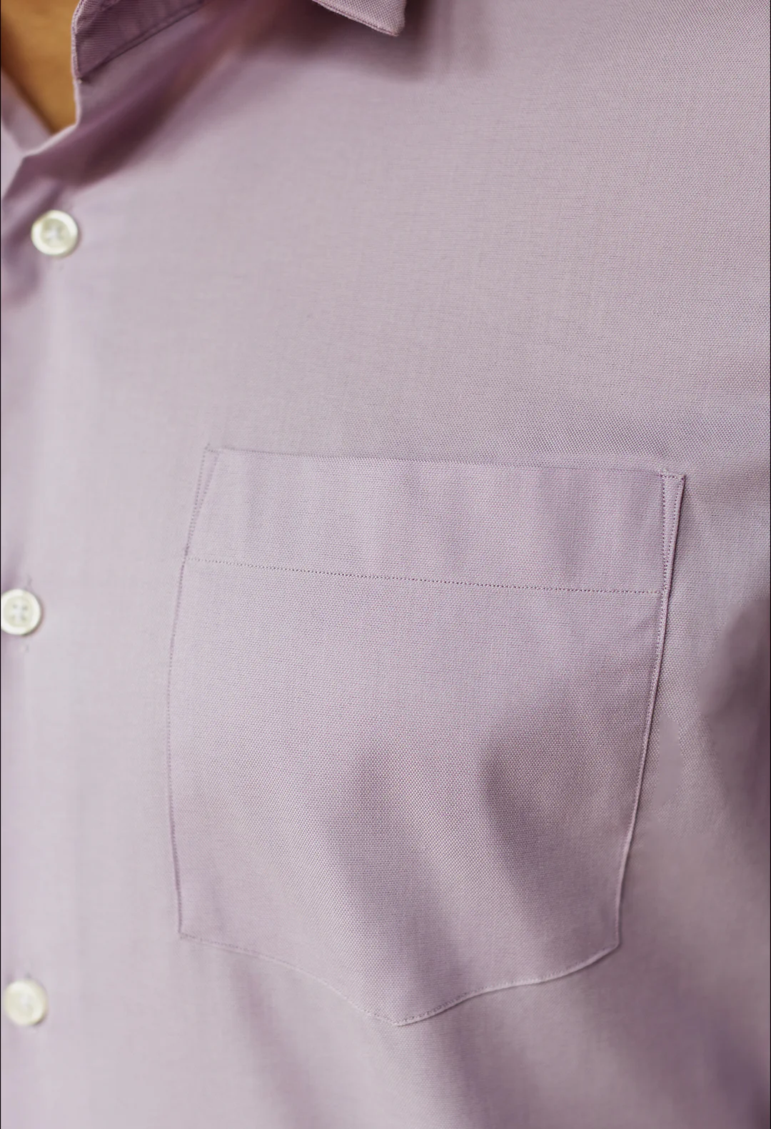 Lavender Purple Plain Formal Shirt - Image 5