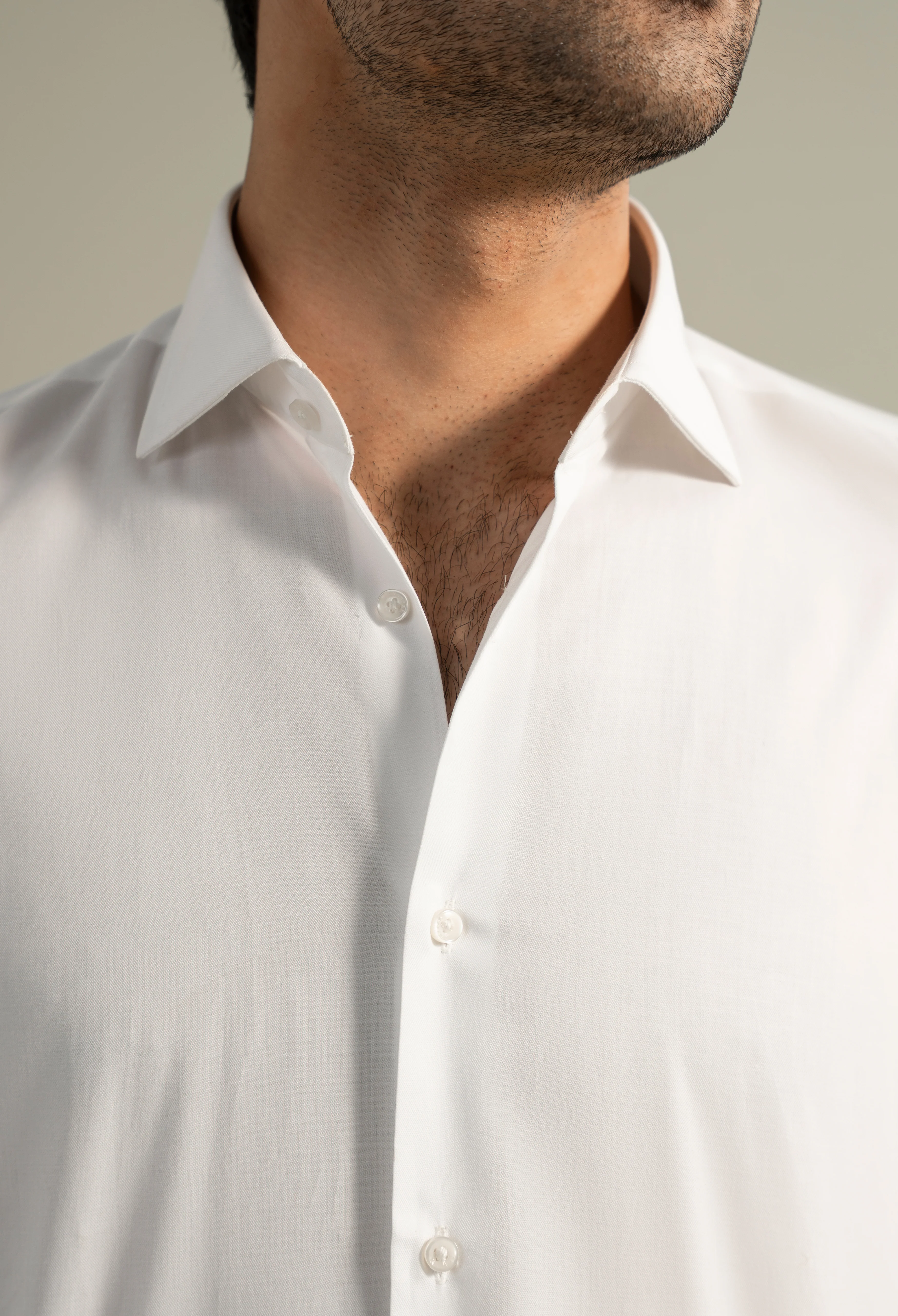 Milky White Formal Shirt - Image 2