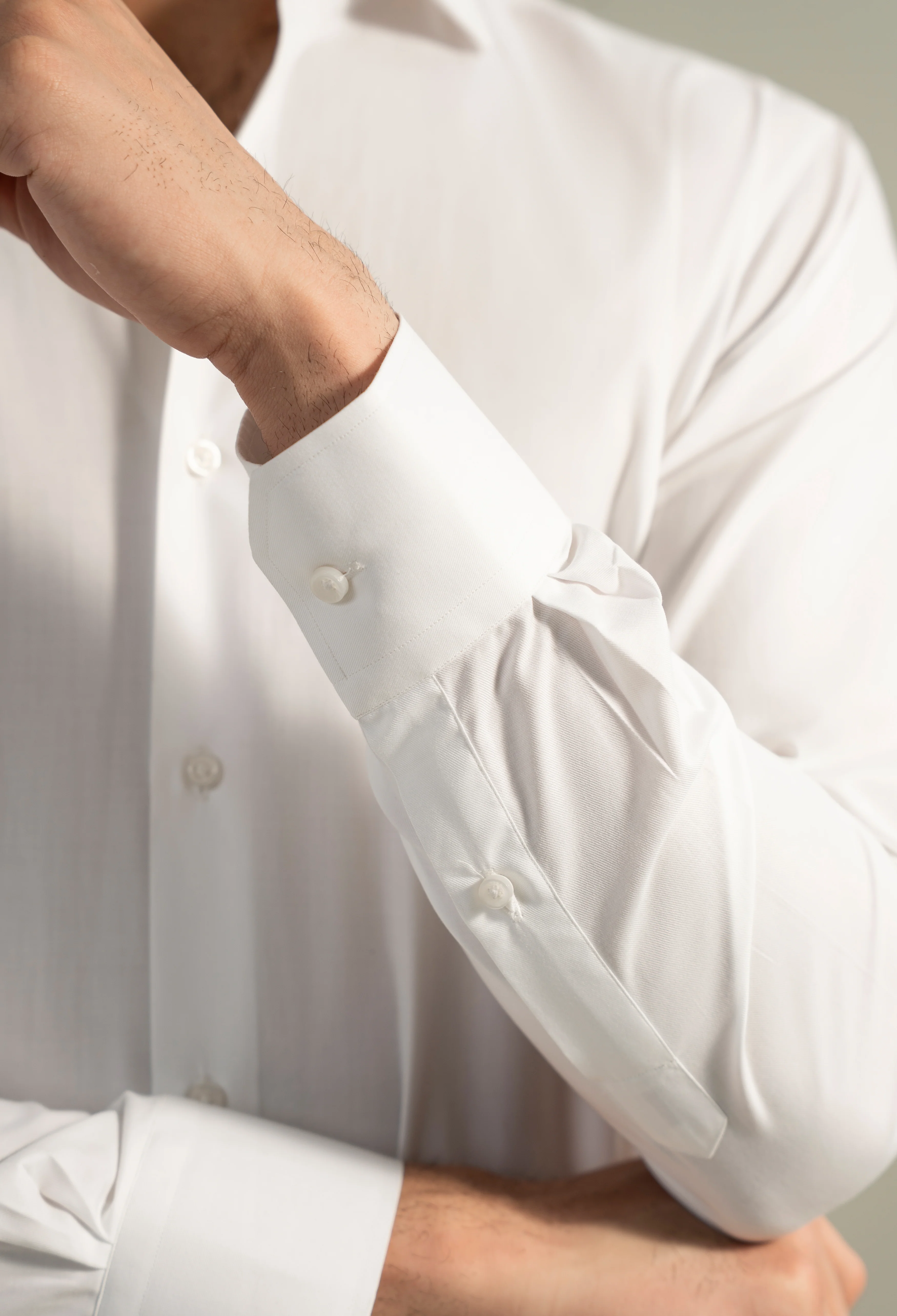 Milky White Formal Shirt - Image 3
