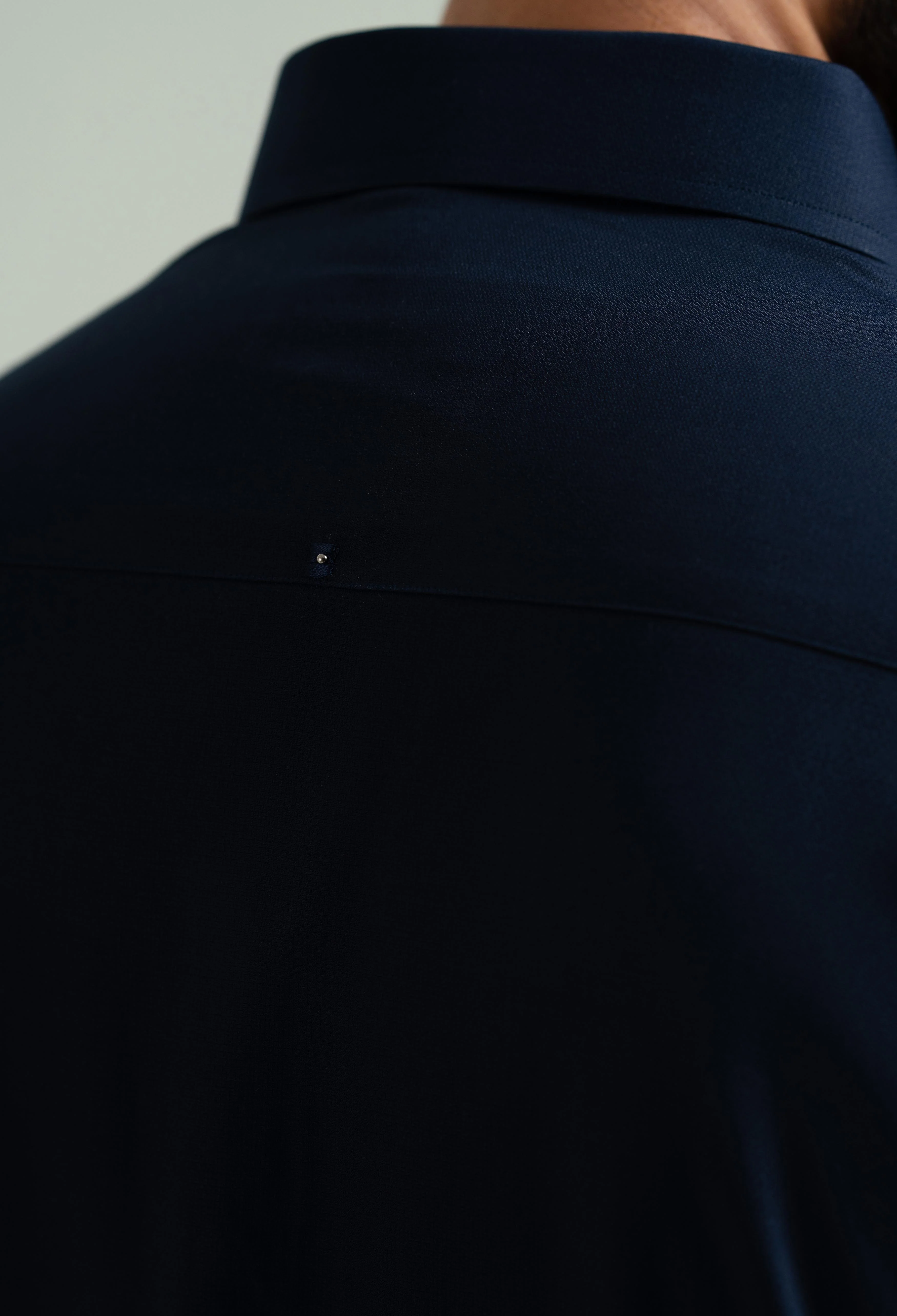 Navy Blue Blended Kameez Shalwar - Image 3