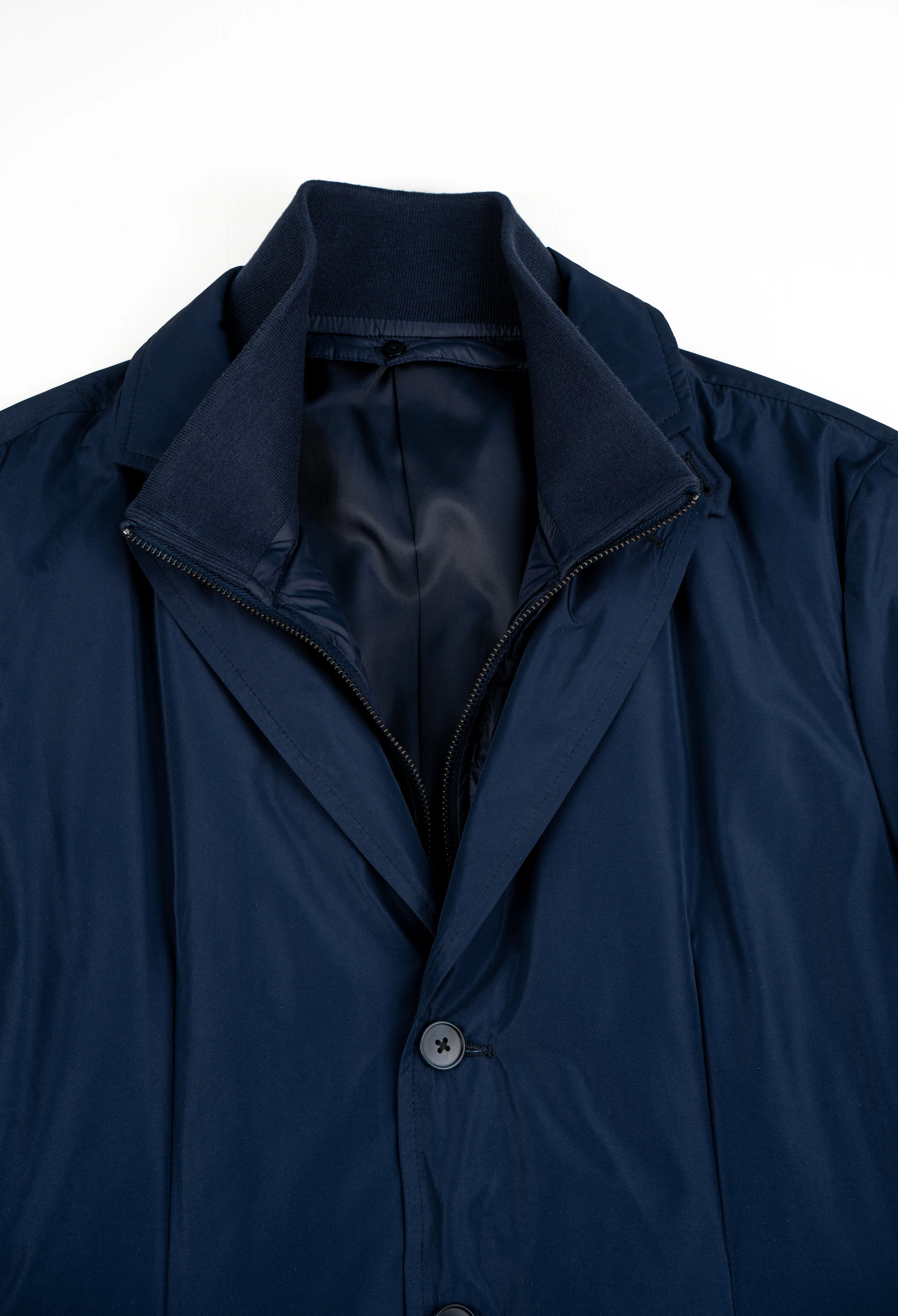 Navy Blue Puffer Jacket - Image 3