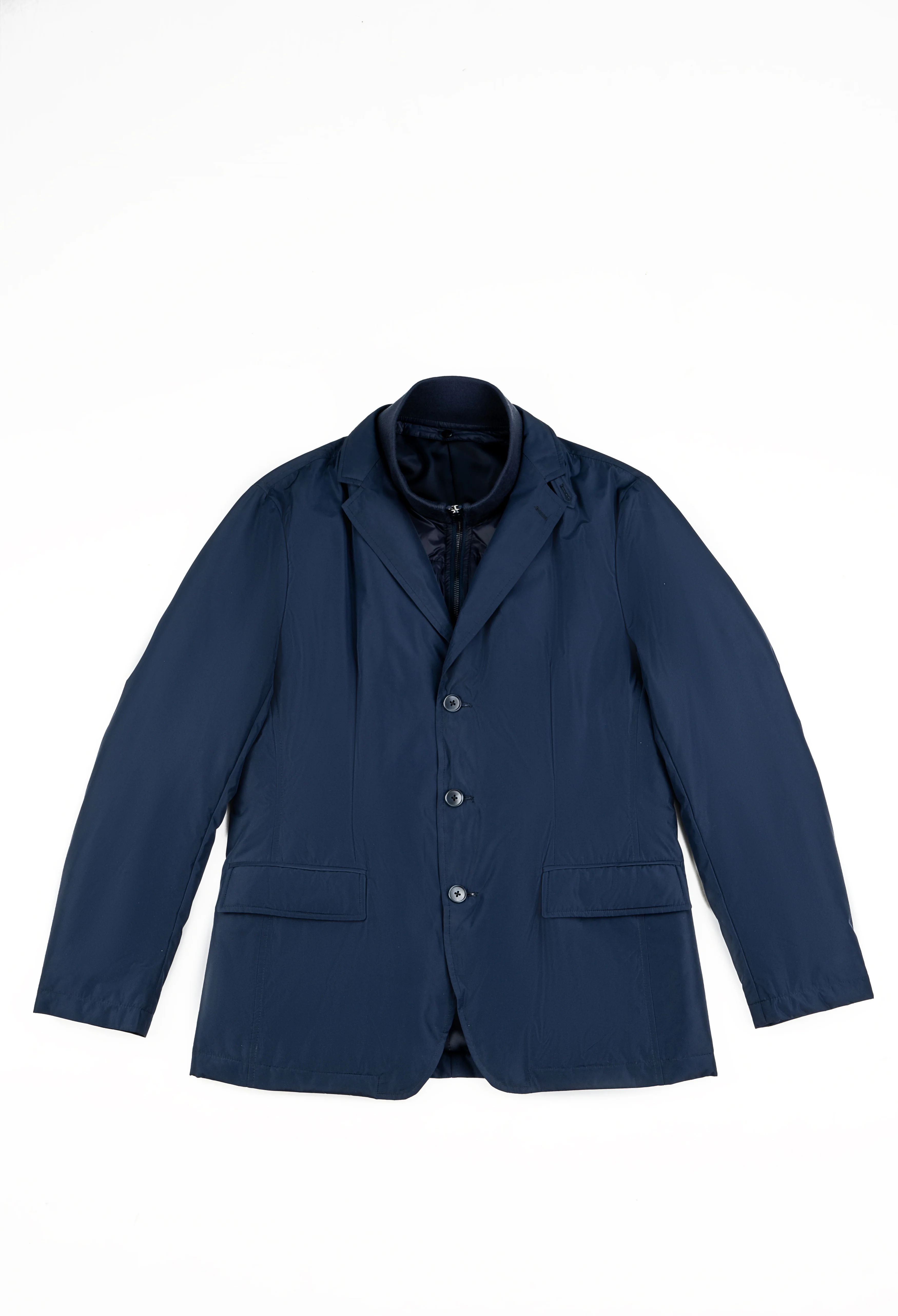 Navy Blue Puffer Jacket - Image 4