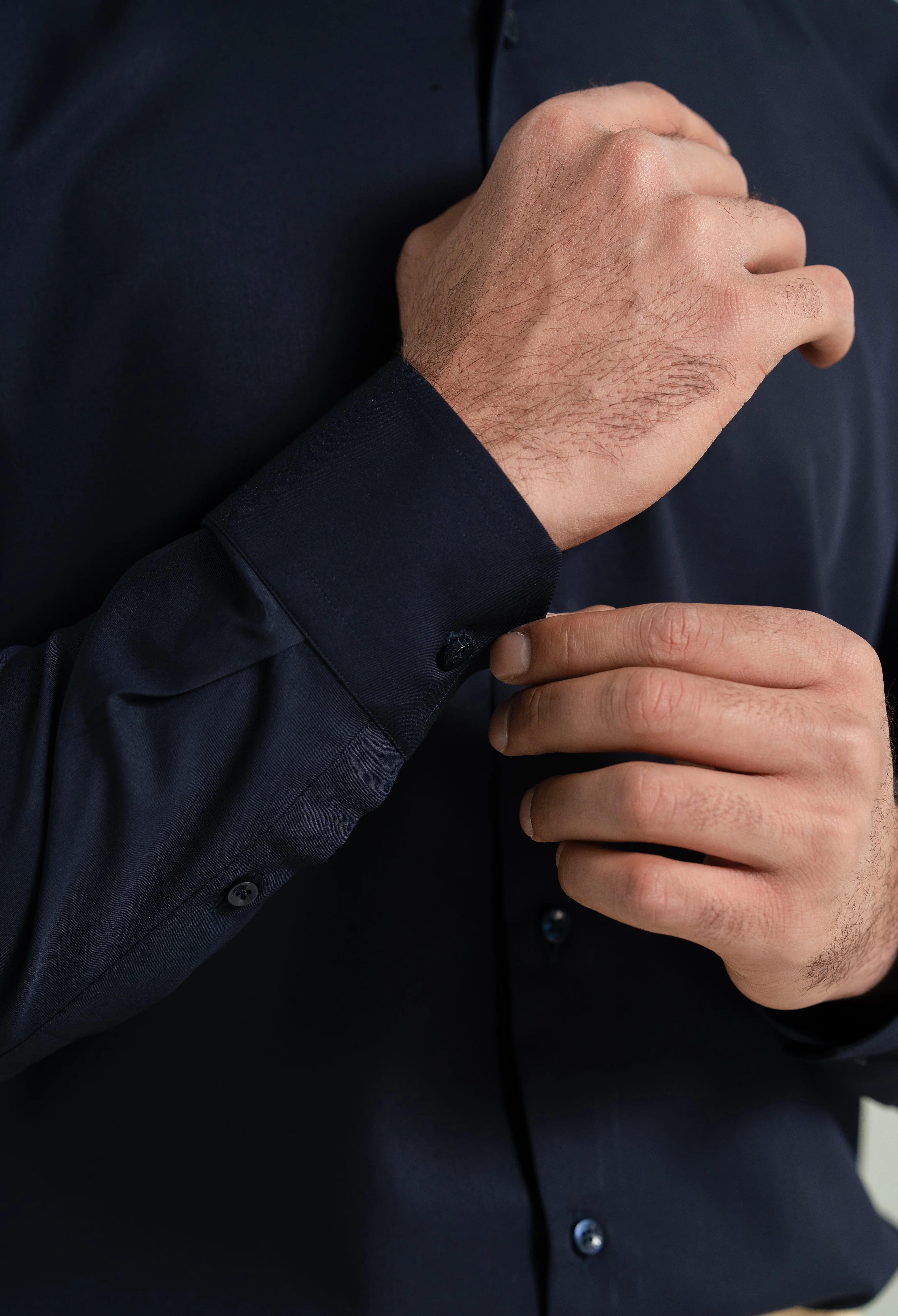 Navy Blue Semi Formal Shirt - Image 4