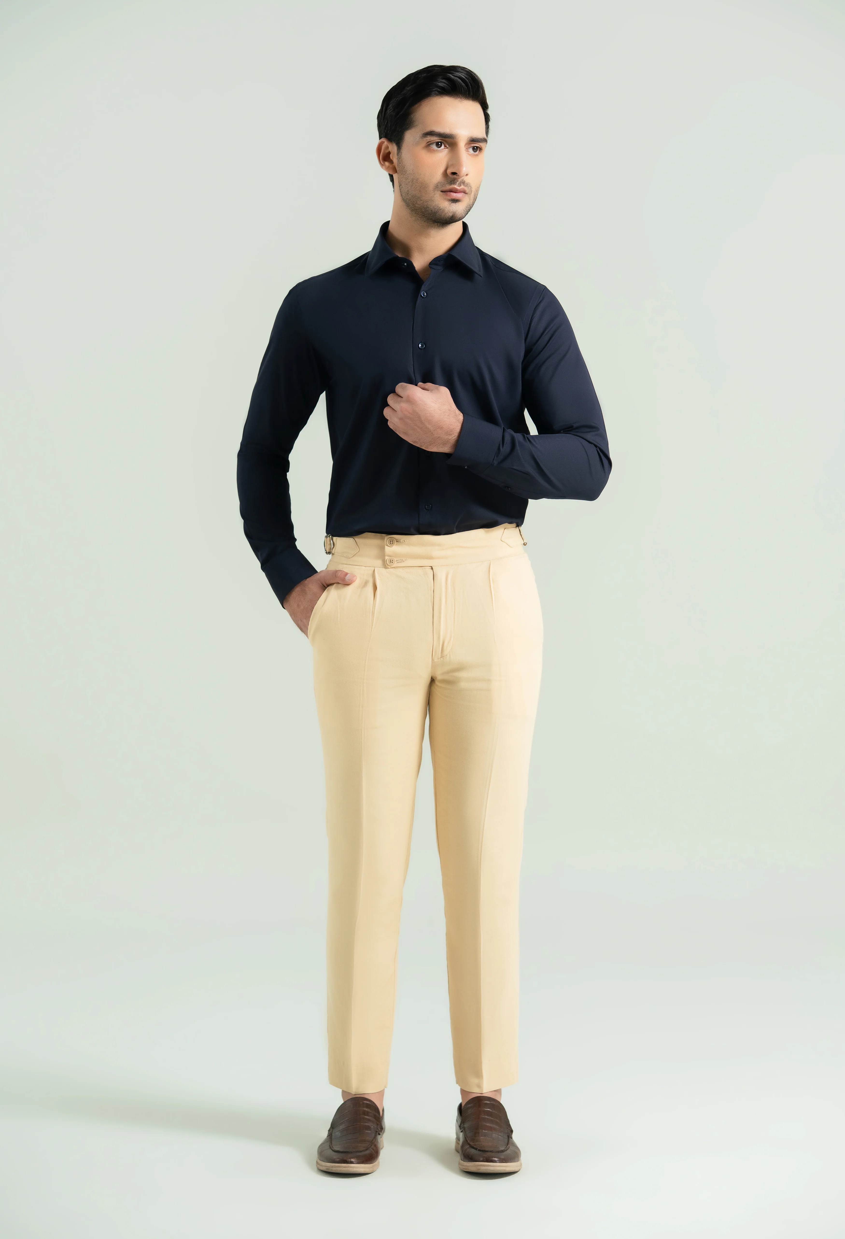 Navy Blue Semi Formal Shirt - Image 5