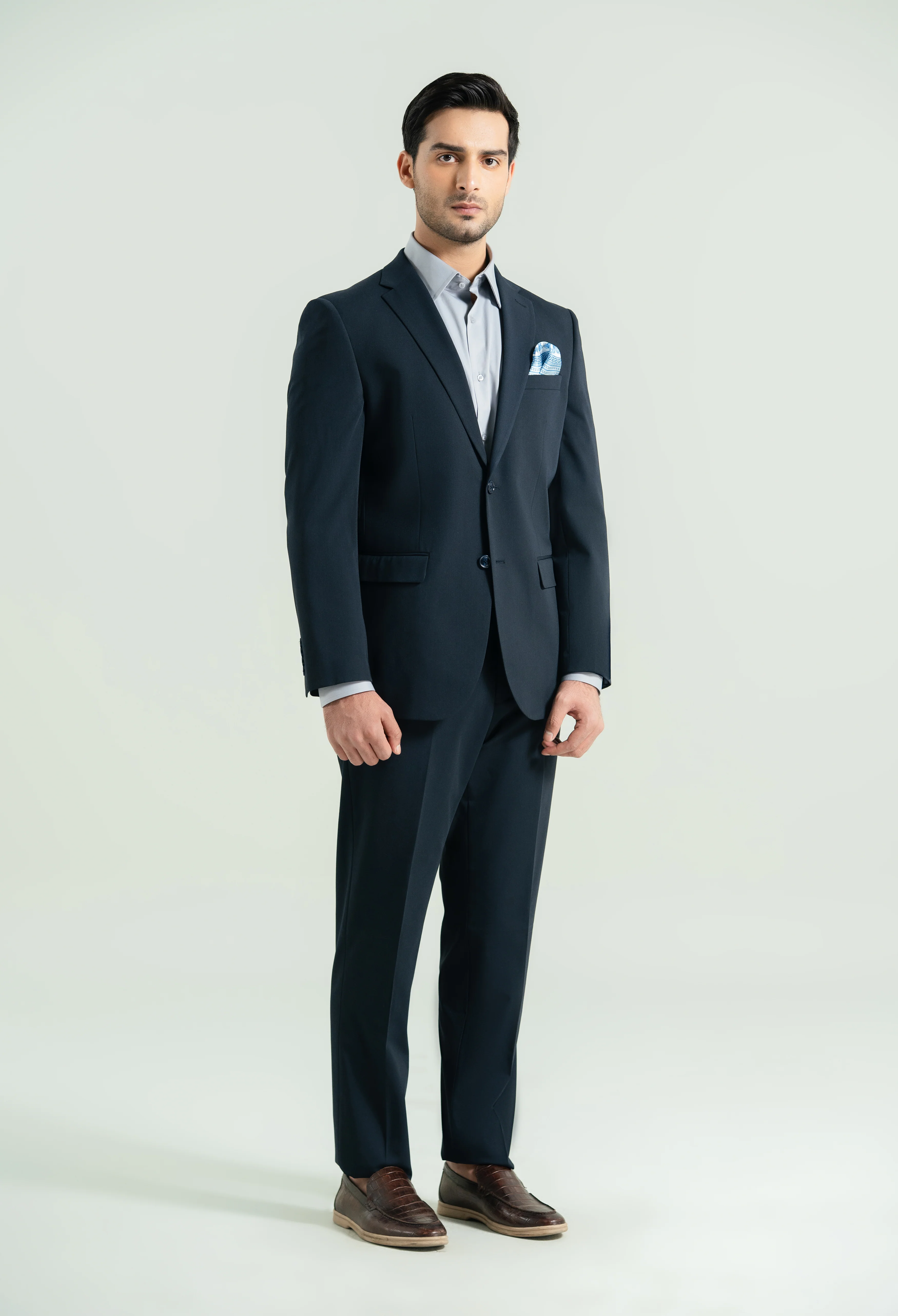 Navy Blue Two Piece Suit - Image 8