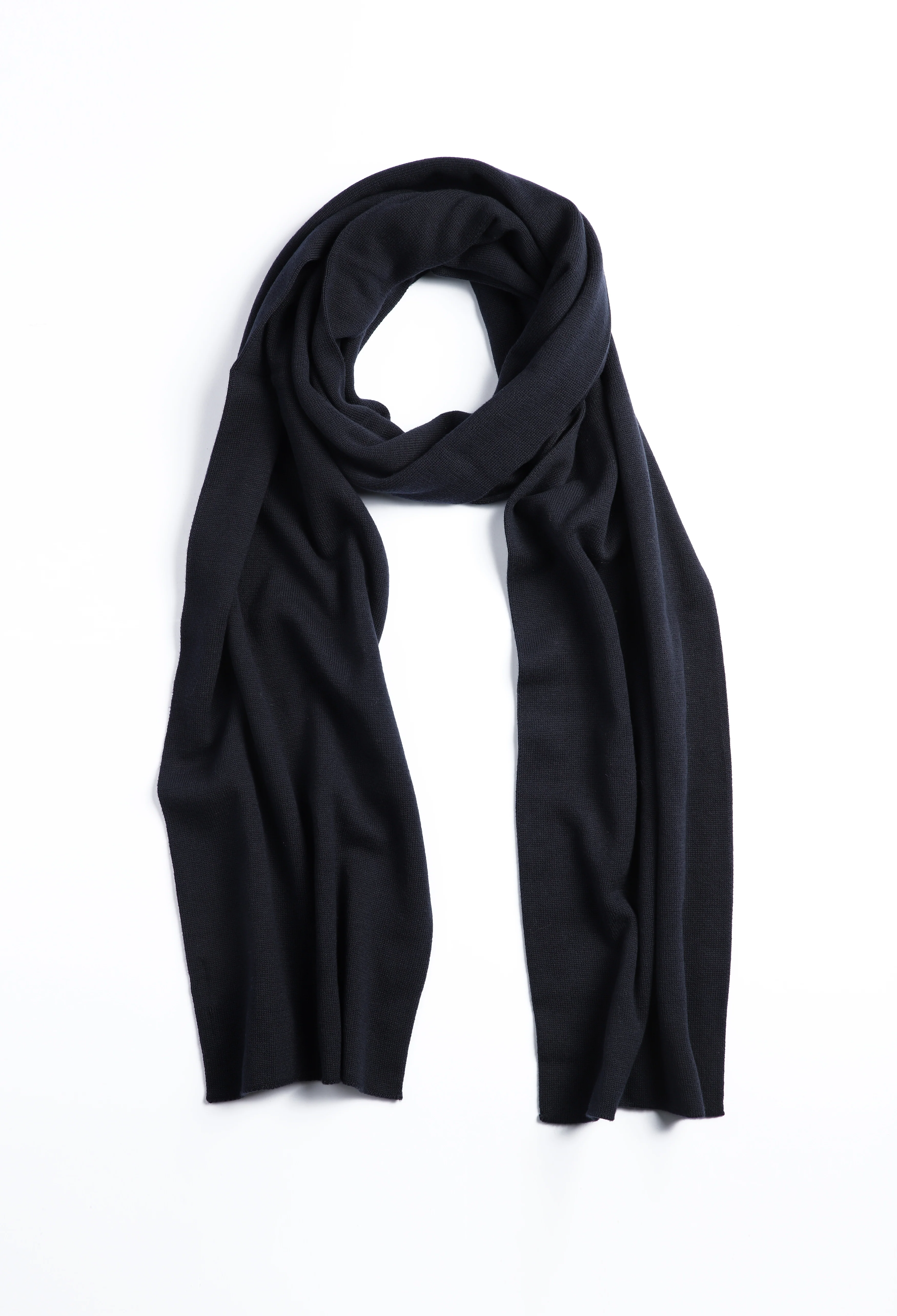 Navy Jacquard Woolen Muffler - Image 5