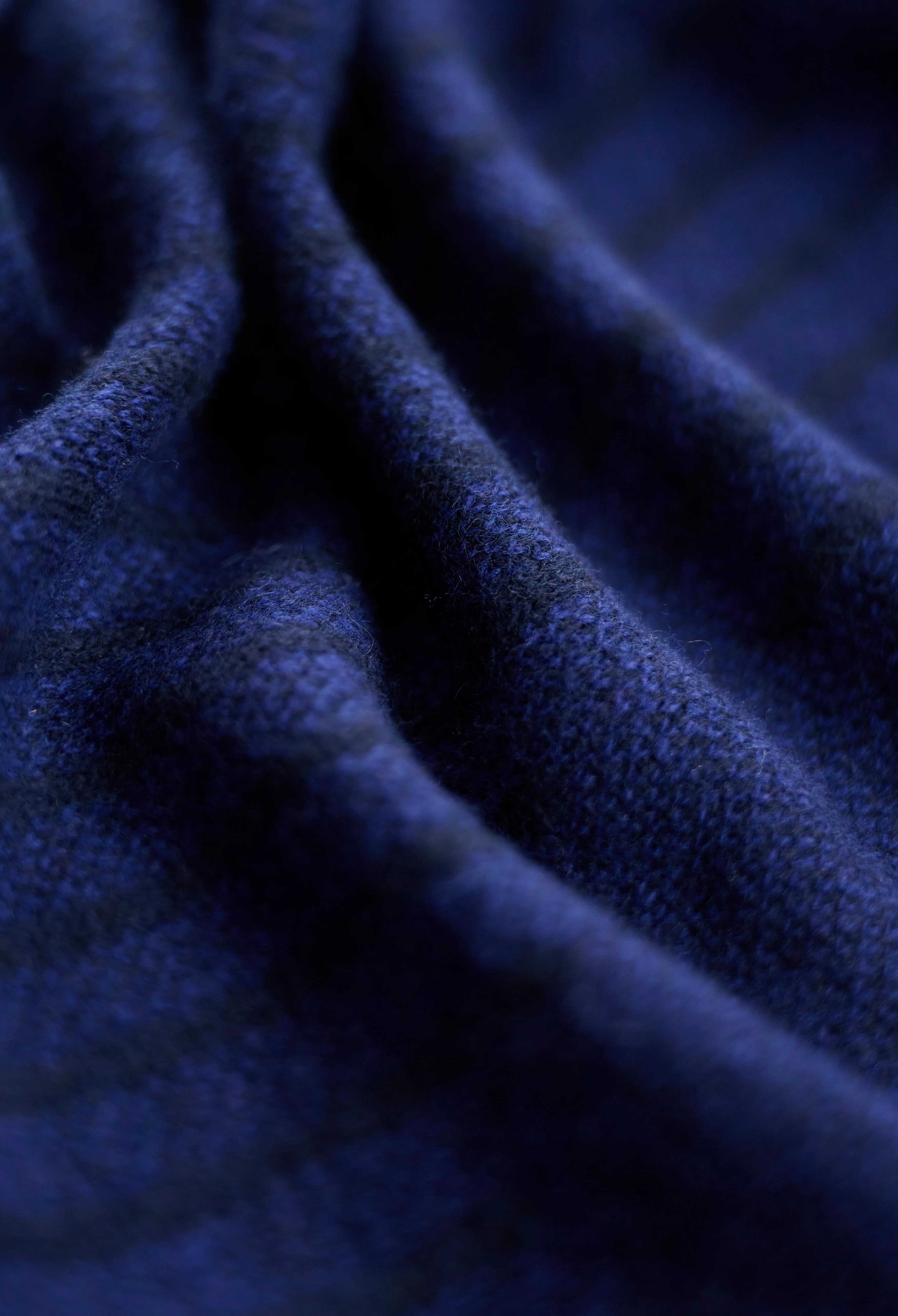 Navy Jacquard Woolen Muffler - Image 6