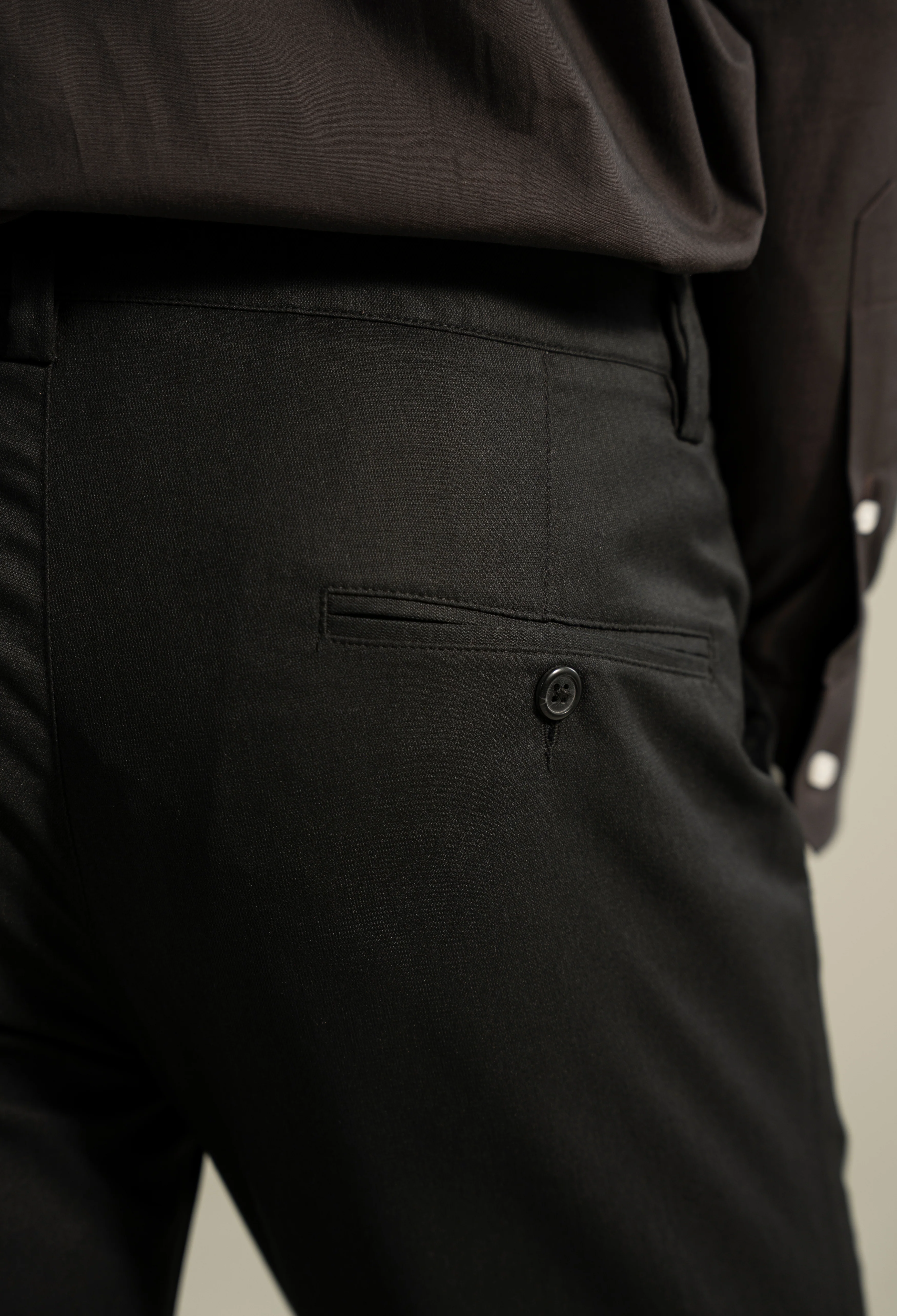 Navy Lycra Dress Pant - Image 3