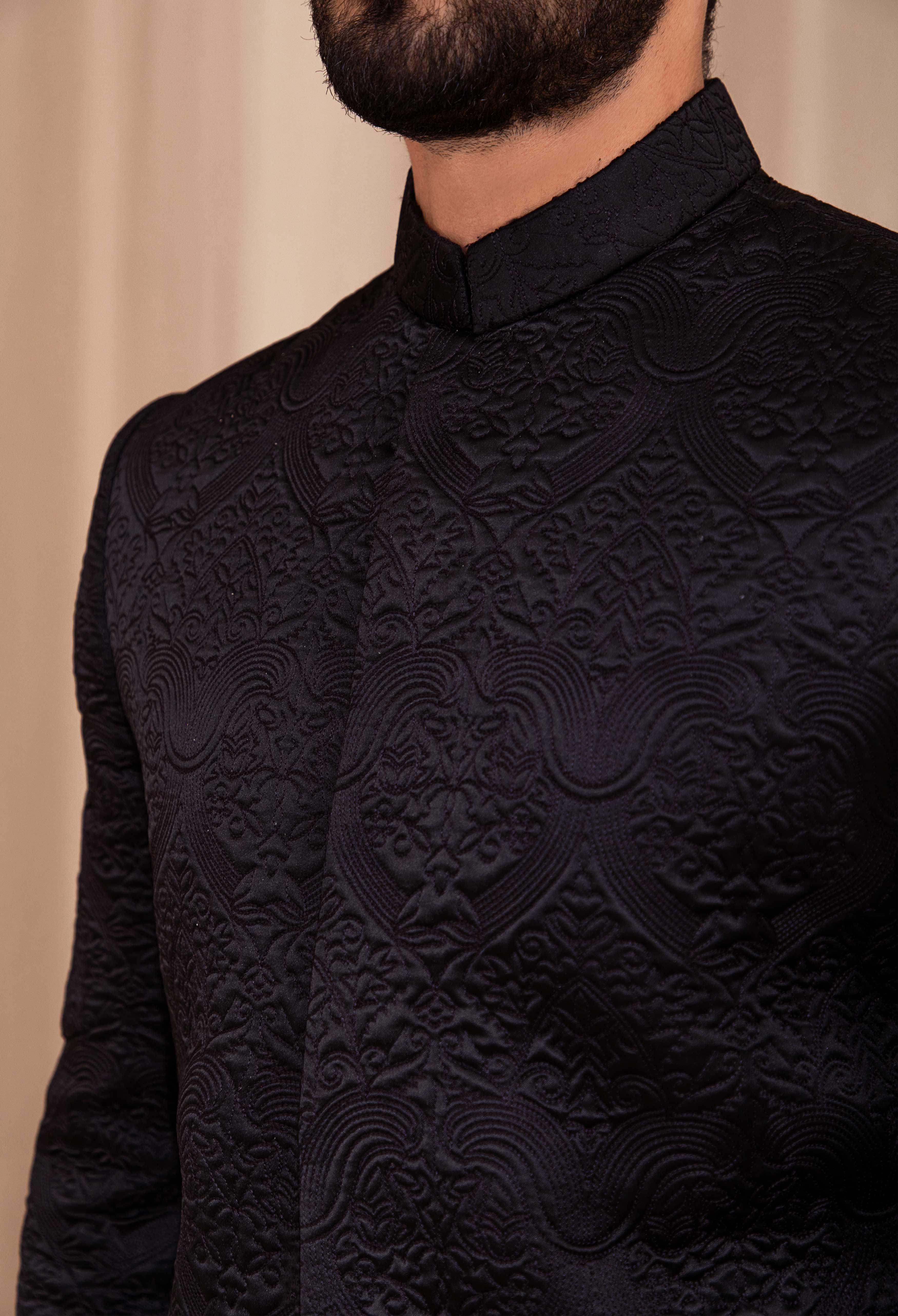 Nifty Onyx Sherwani (SHR-00059) - Image 3