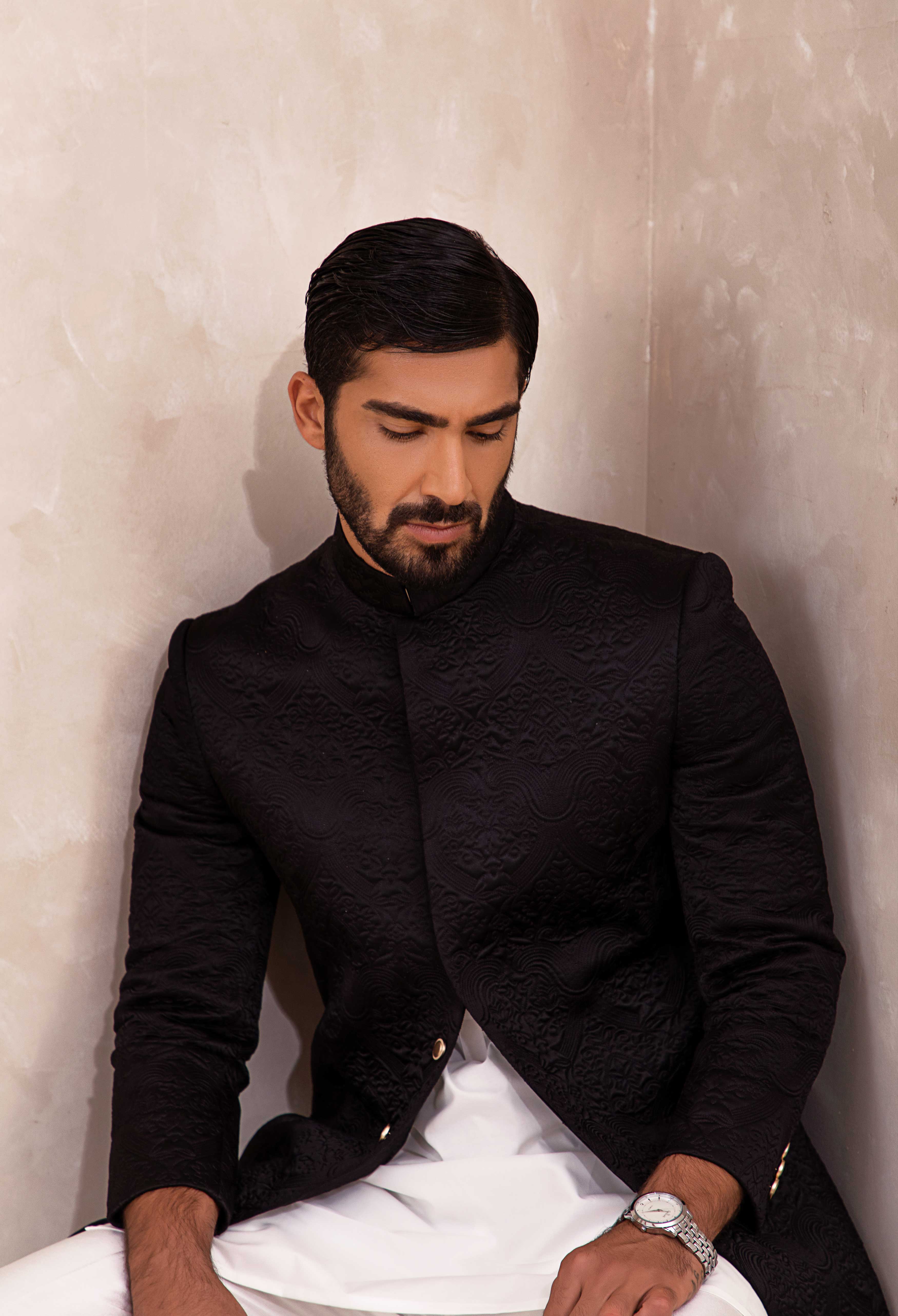 Nifty Onyx Sherwani (SHR-00059) - Image 4