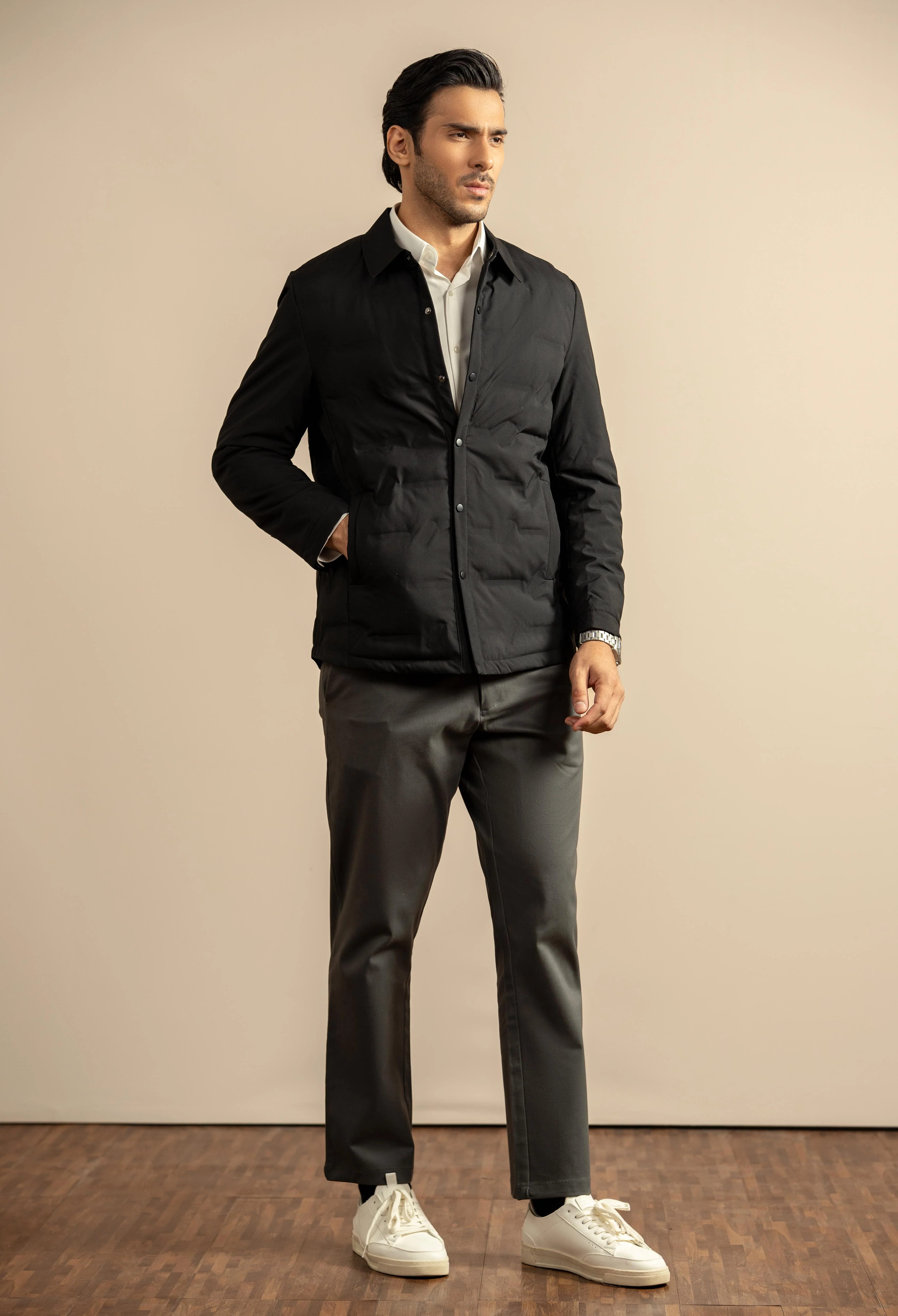 Night Black Travel Down Jacket - Image 5