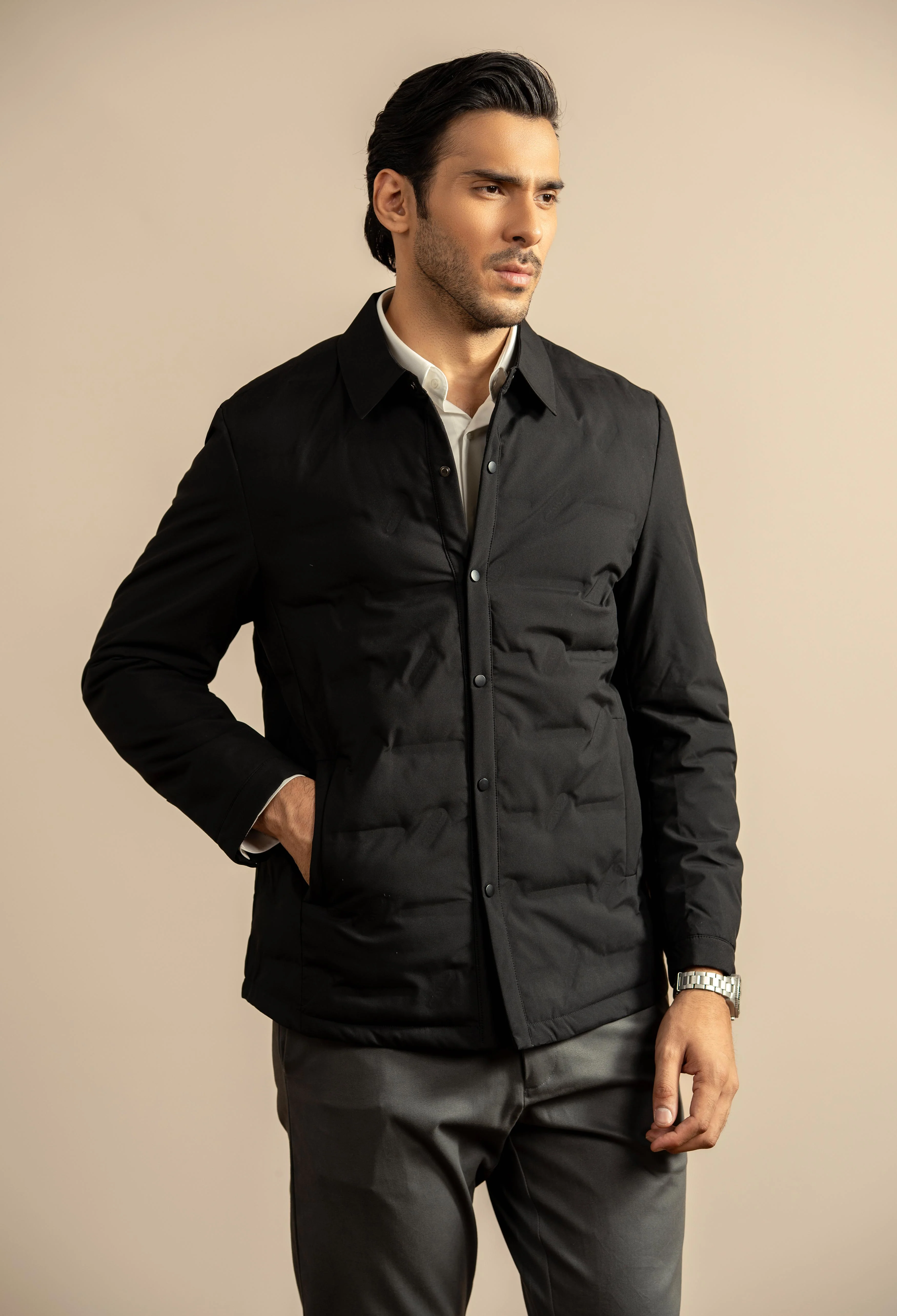 Night Black Travel Down Jacket - Image 6