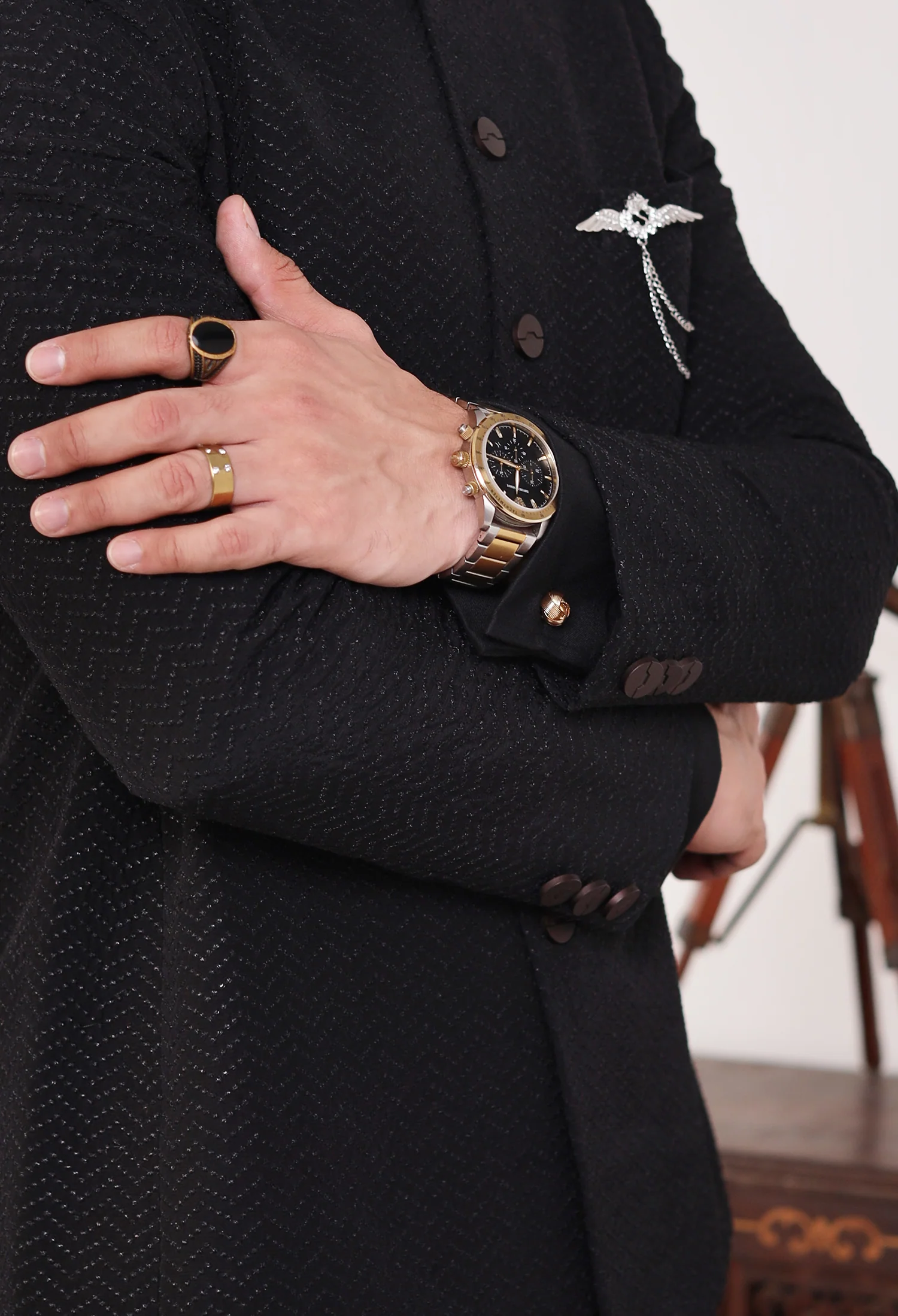Obsidian Black Prince Coat (PC-000110) - Image 4