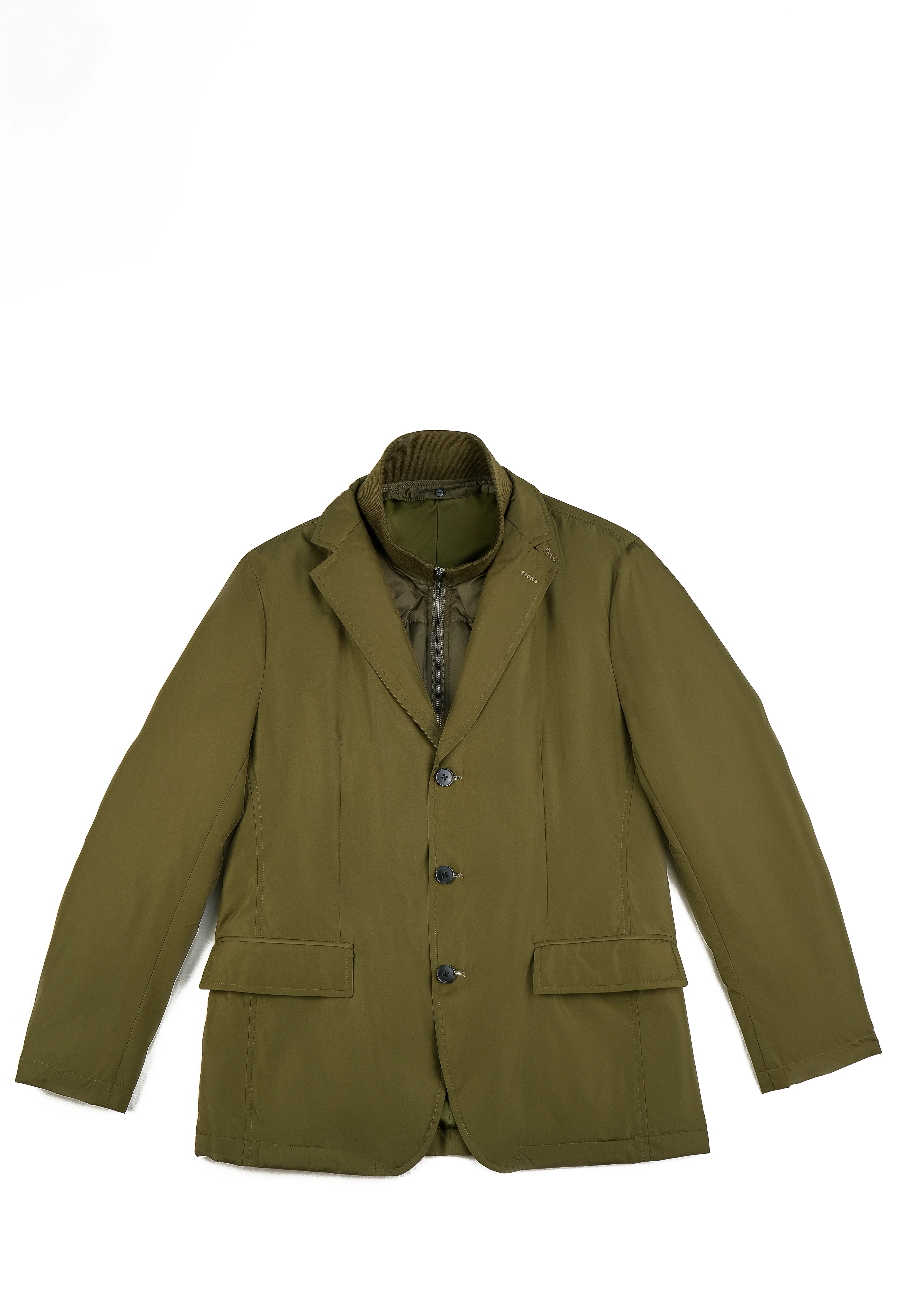 Olive Green Puffer Jacket - Image 5