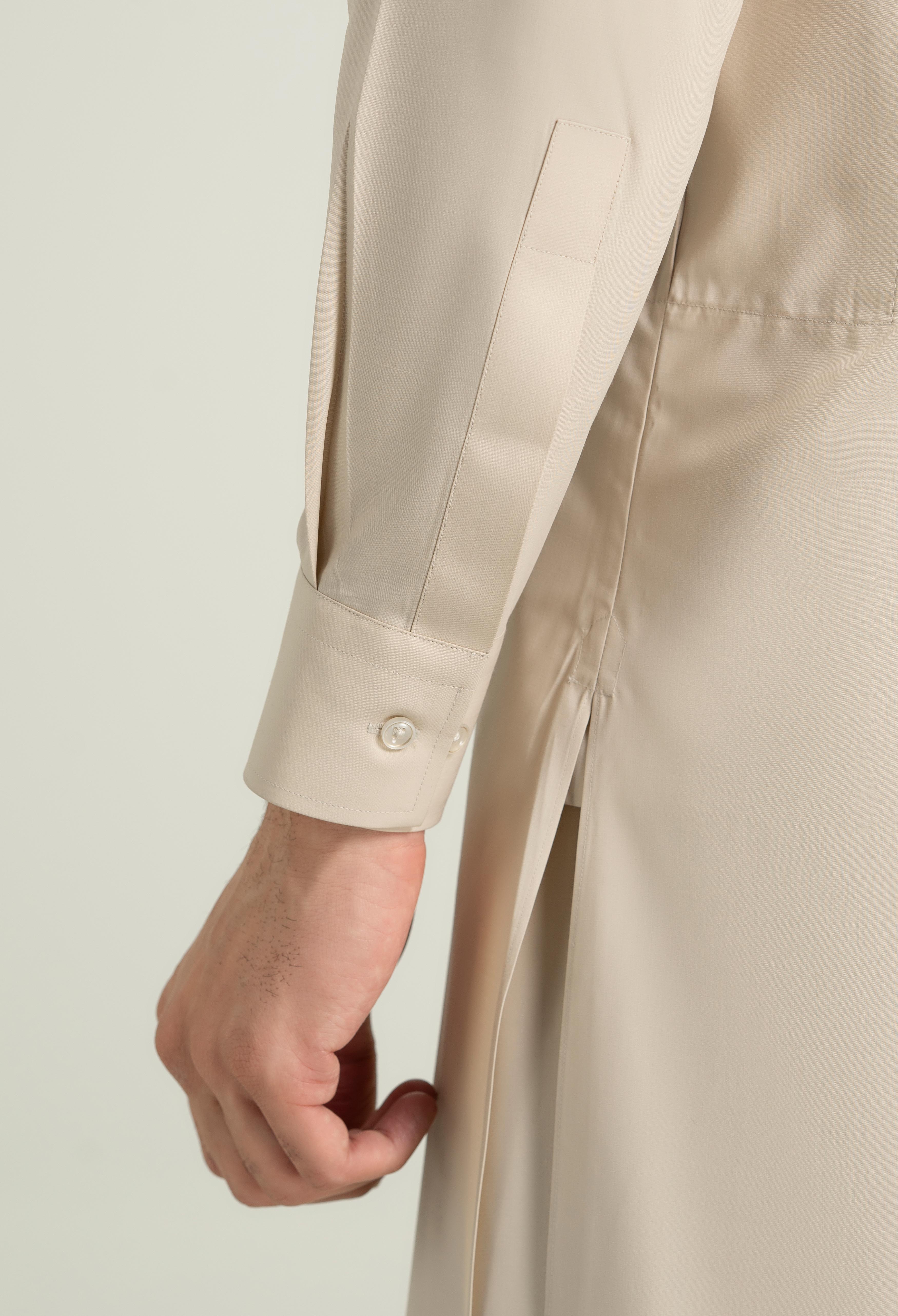 Parmesan Beige Blended Kameez Shalwar - Image 3