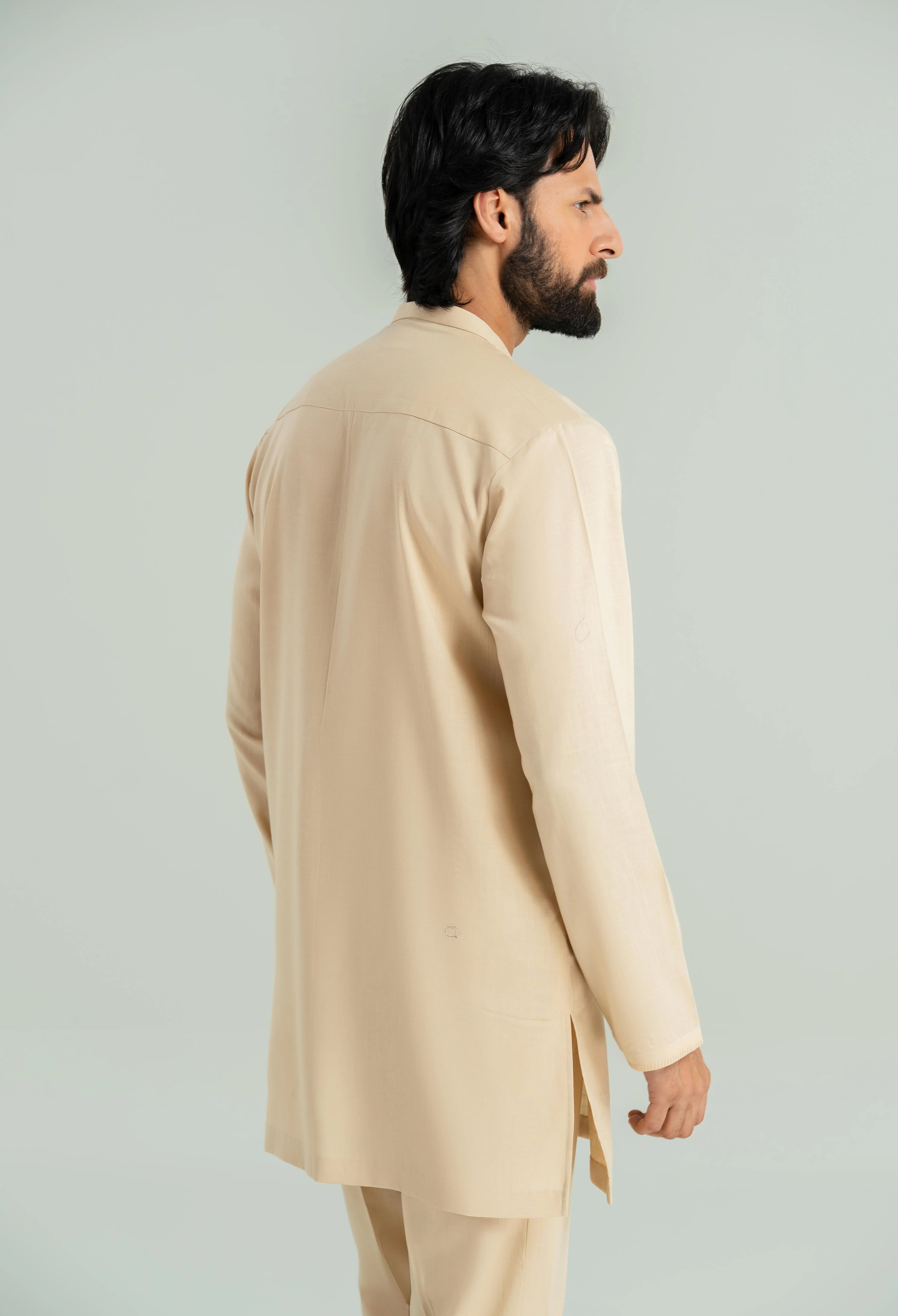 Parmesan Beige Tencel Linen Cord's Set - Image 7
