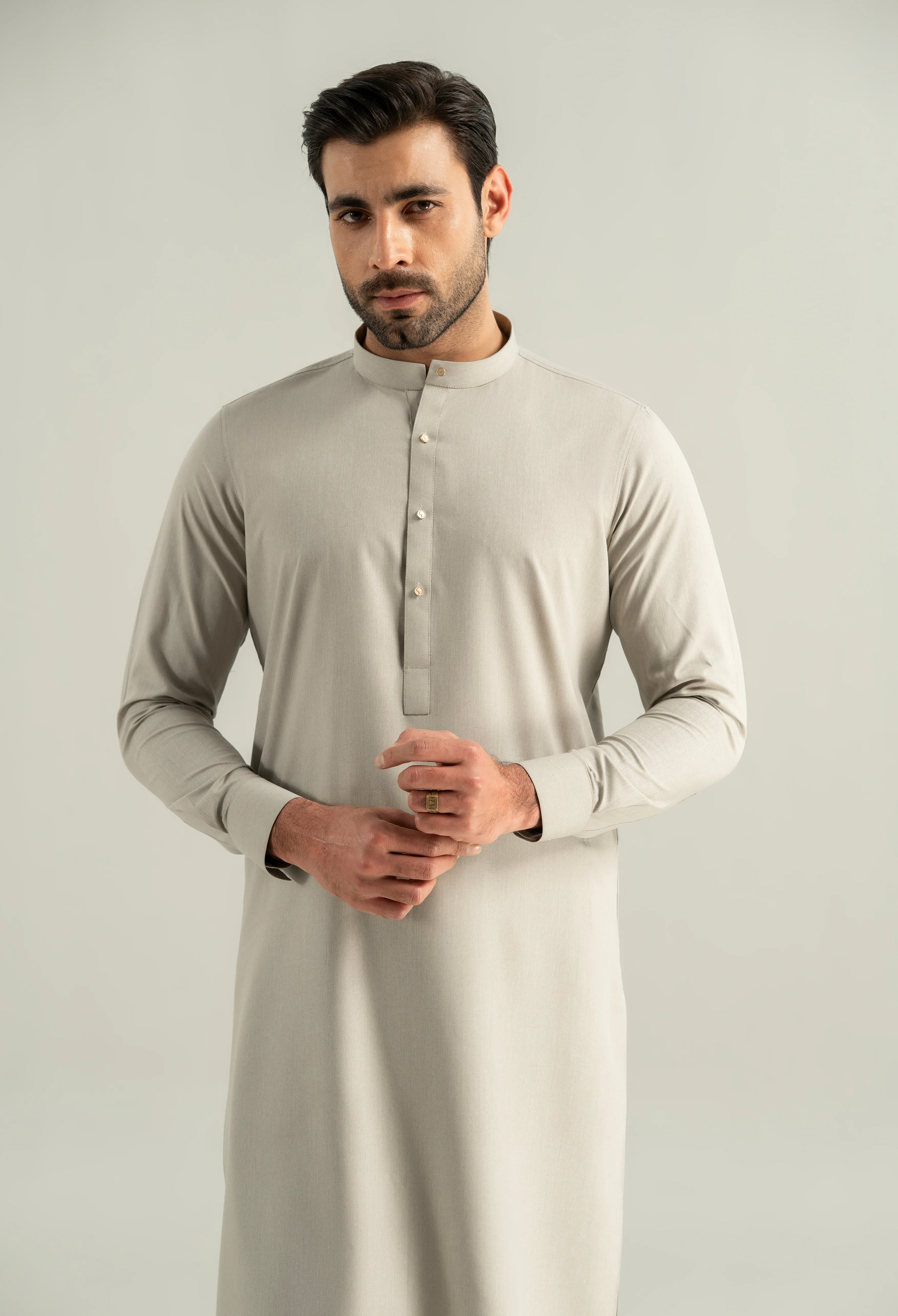 Pistachio Green Blended Kameez Shalwar